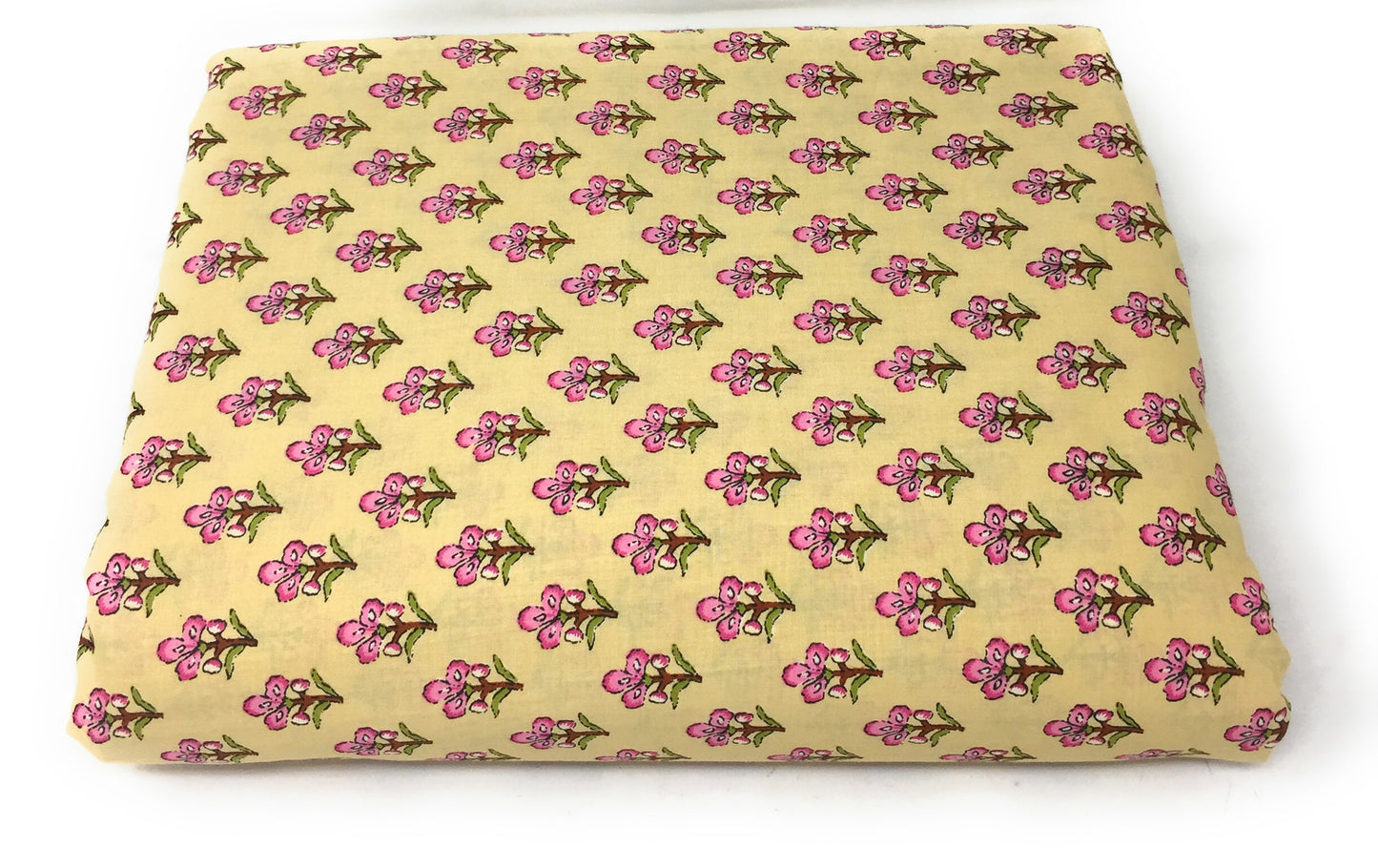 Printed Cotton Fabric Material Small Flower Pattern