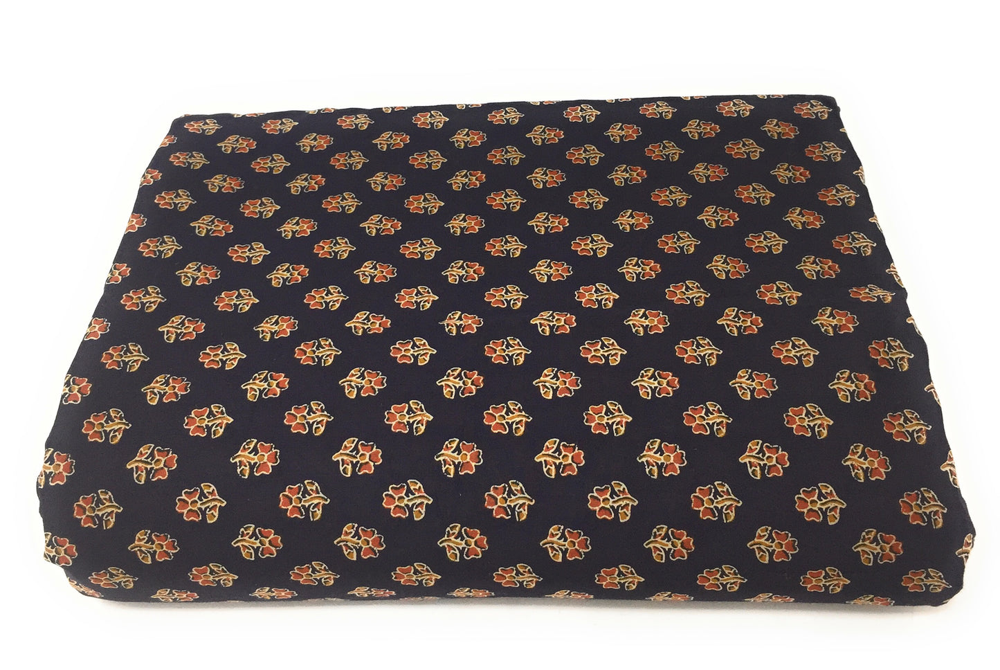 Jaipur Cotton Fabric Floral Print in Black