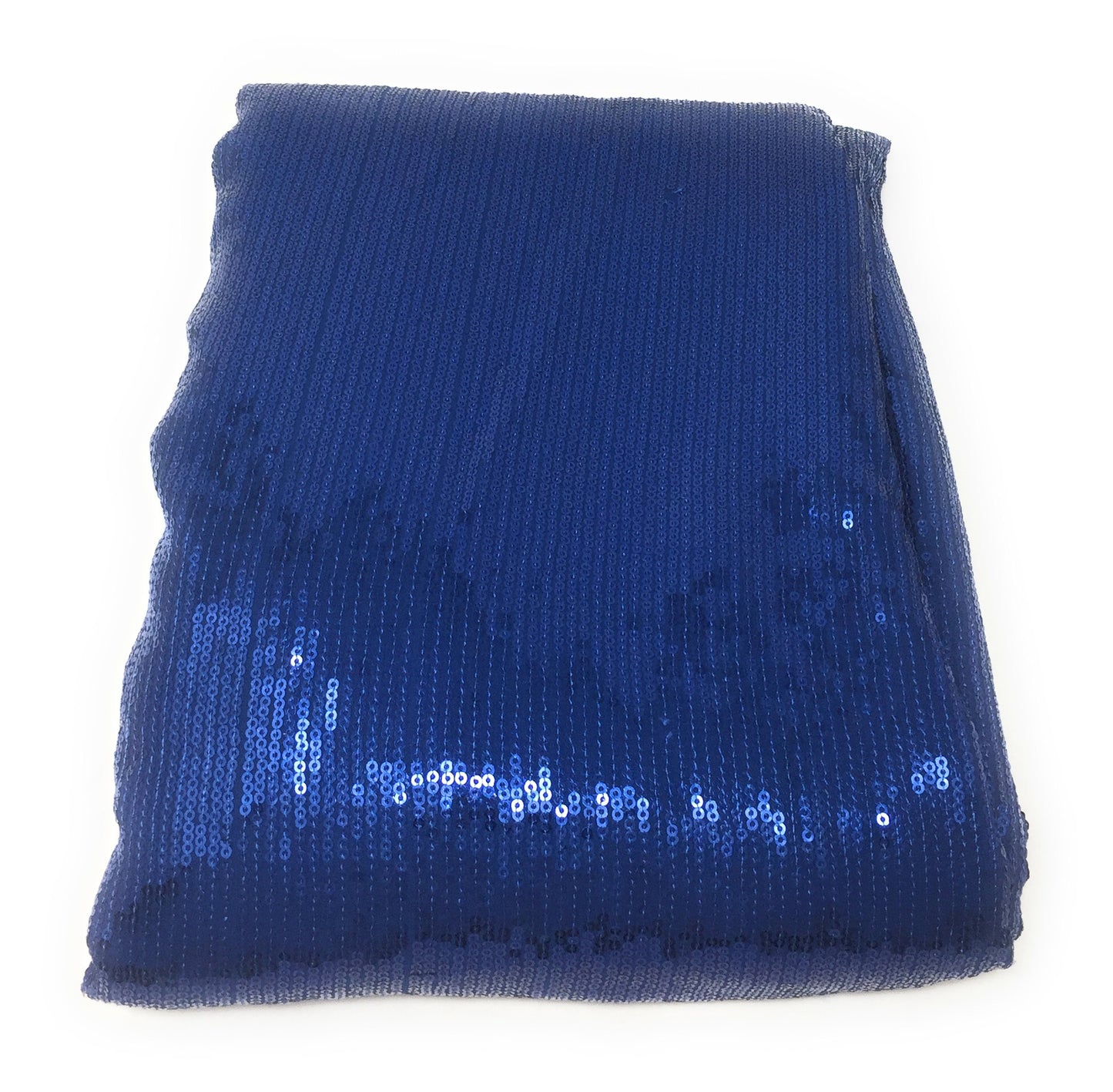 Blue Sequence Fabric Material on Georgette