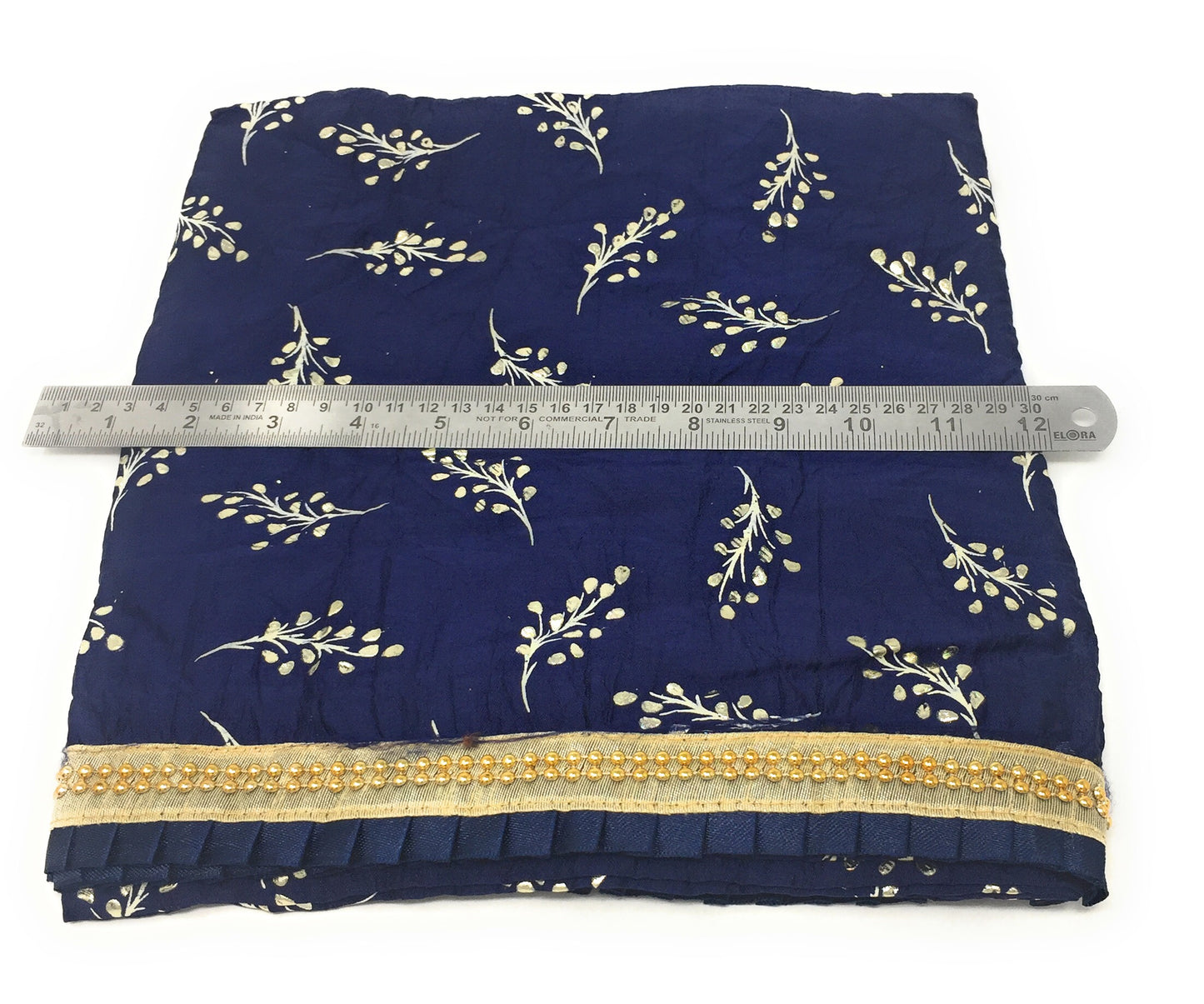 Black And Navy Blue Dupatta