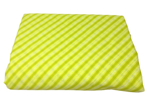 Printed Leheriya Cotton Fabric Green