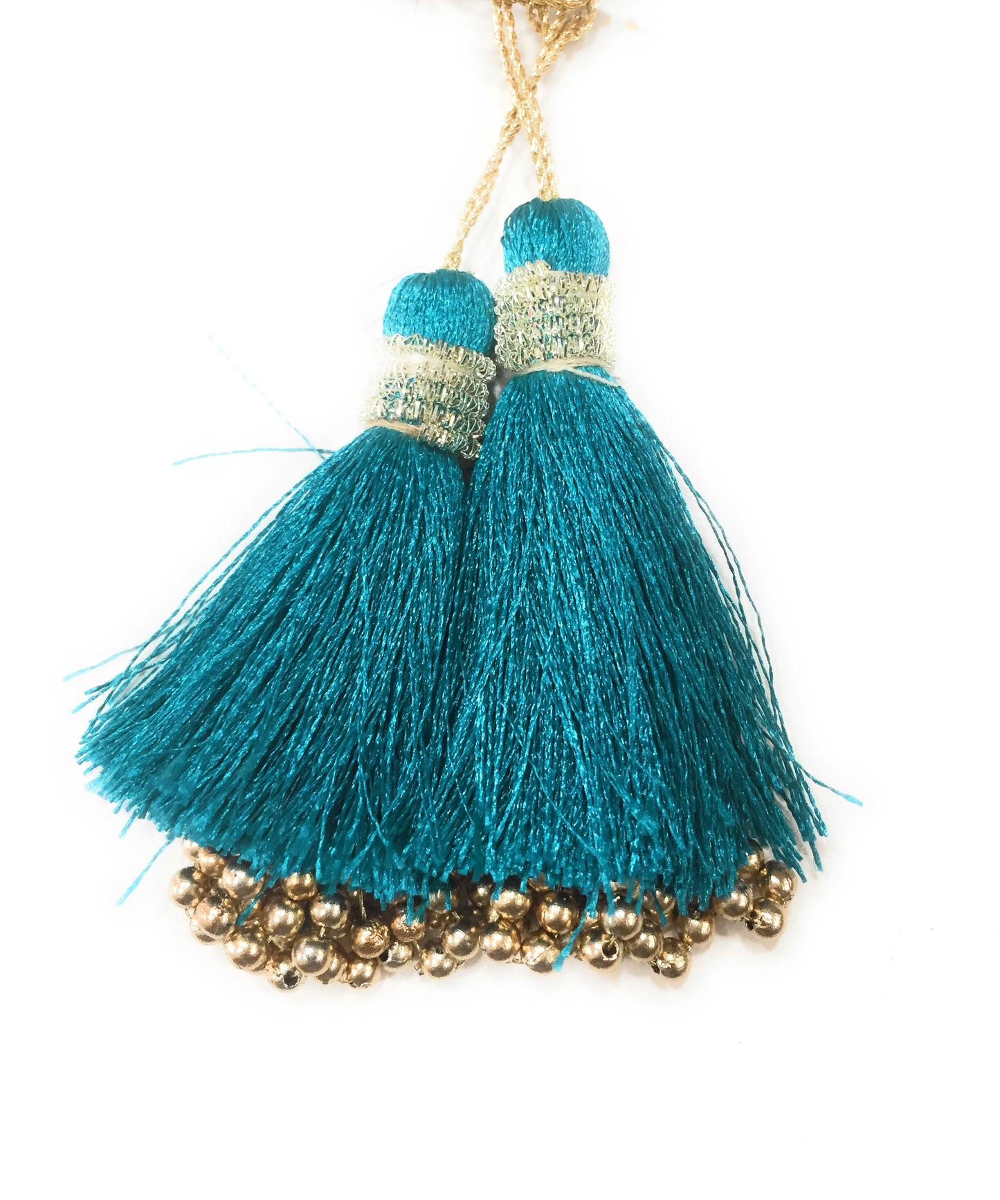 Blouse Latkan Tassel Rama Green - Set of 2