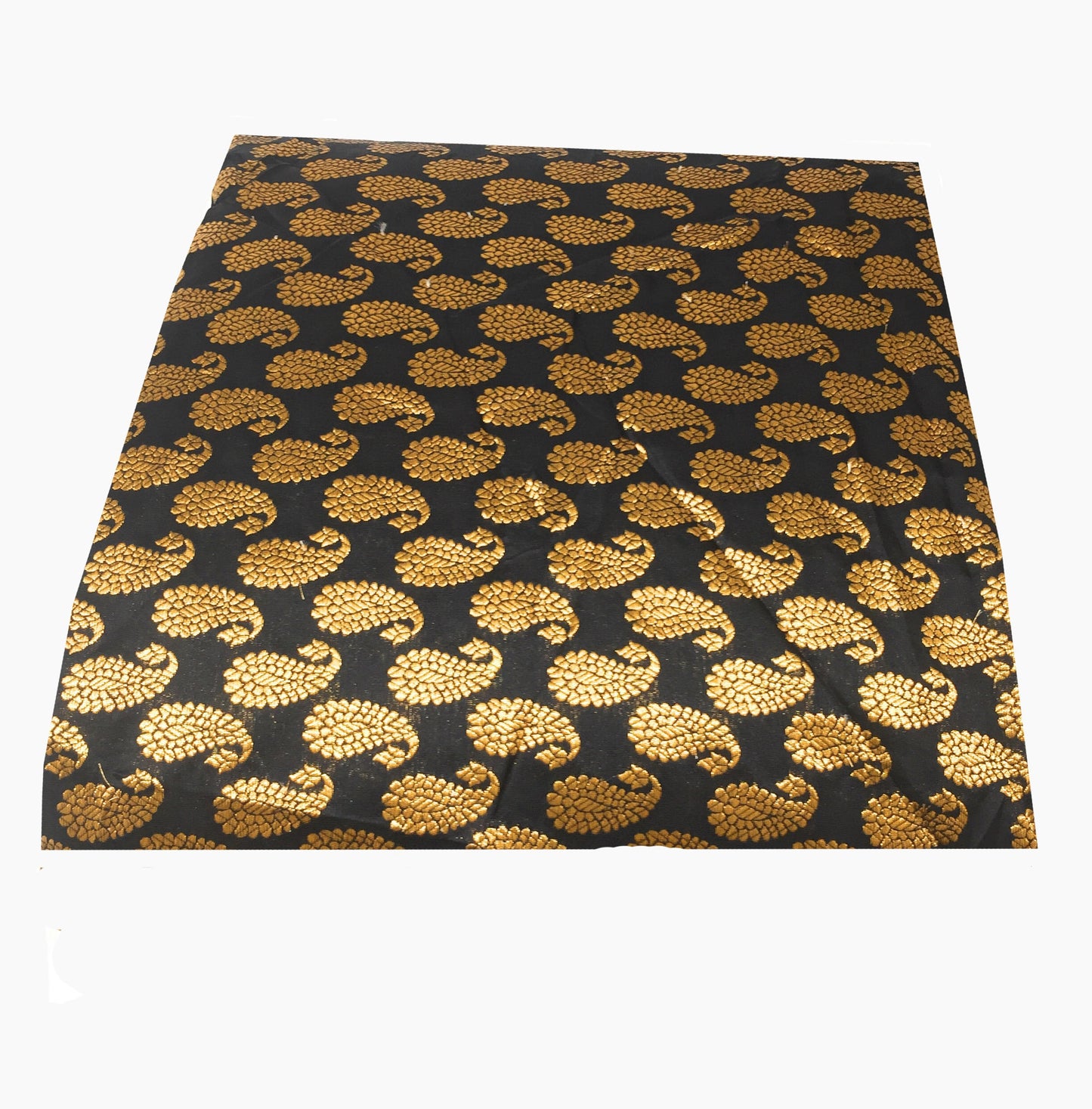 Black Brocade Fabric