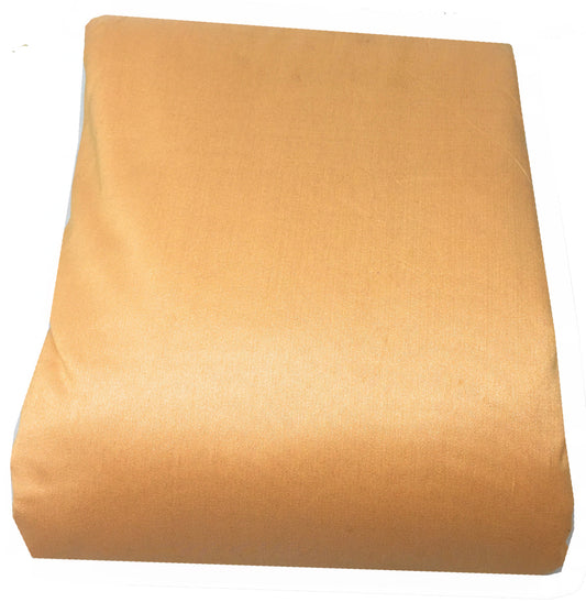Cotton Silk Melon Yellow Solids Fabric Material - By Meter