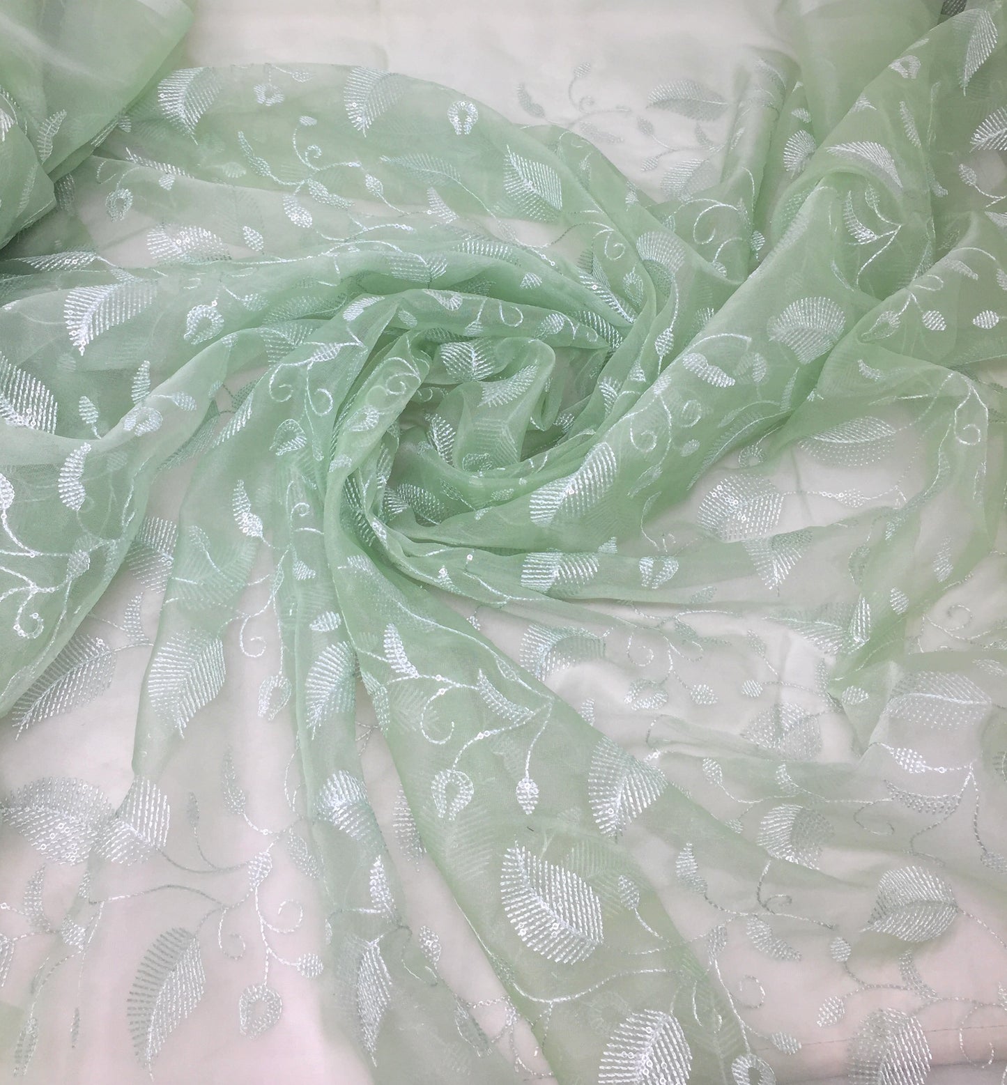beautiful pastel colour organza fabric
