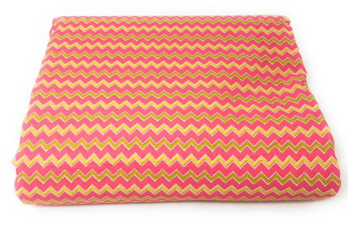 Pink Printed Cotton Fabric for Kurtis