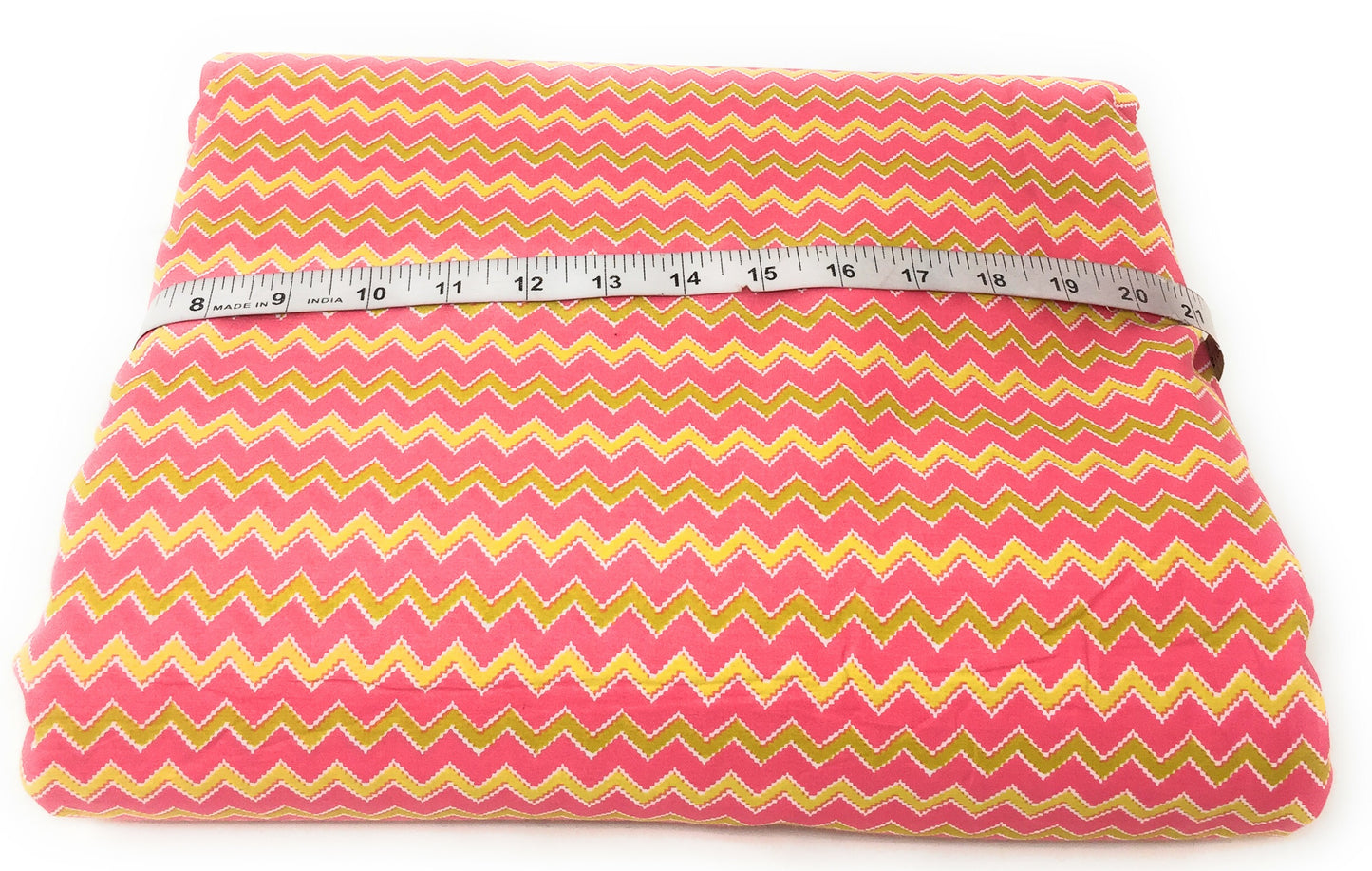 Pink Printed Cotton Fabric for Kurtis
