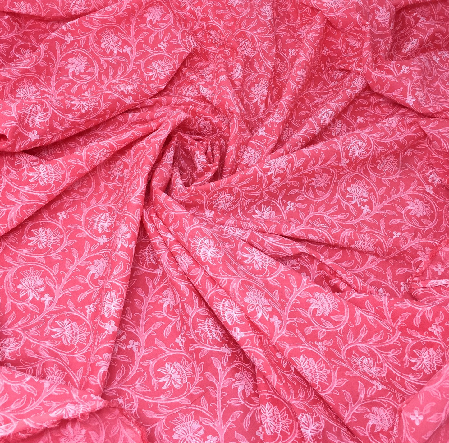 Flora Print Cotton Fabric Material by Meter