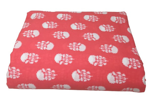Floral Cotton Print Running Fabric