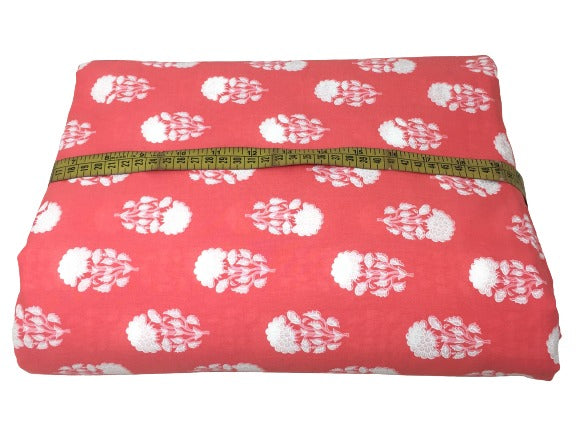 Floral Cotton Print Running Fabric