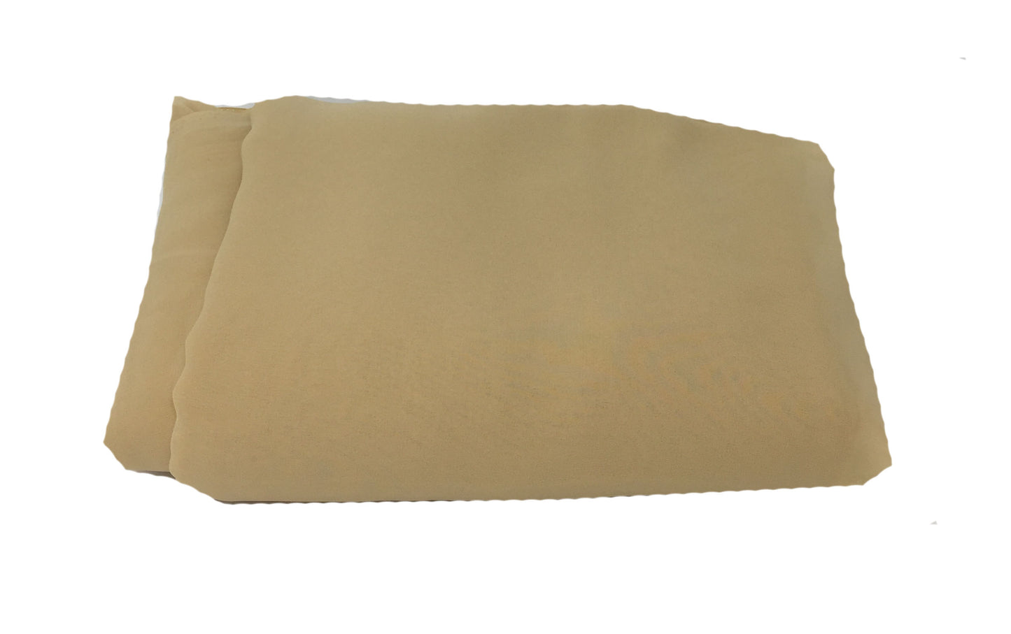 Light Beige Viscose Georgette Solid Fabric