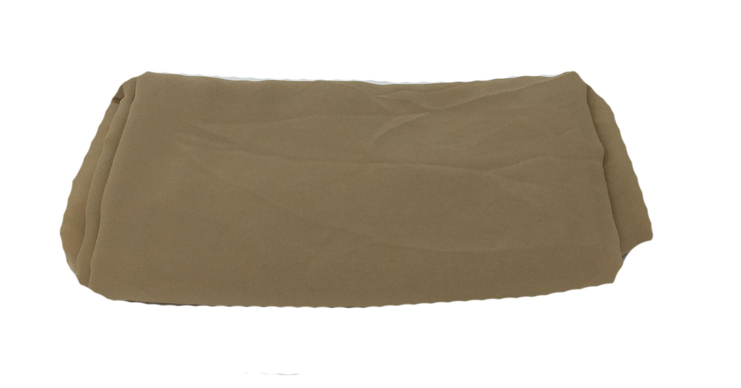 Dark Beige Viscose Georgette Solid Fabric