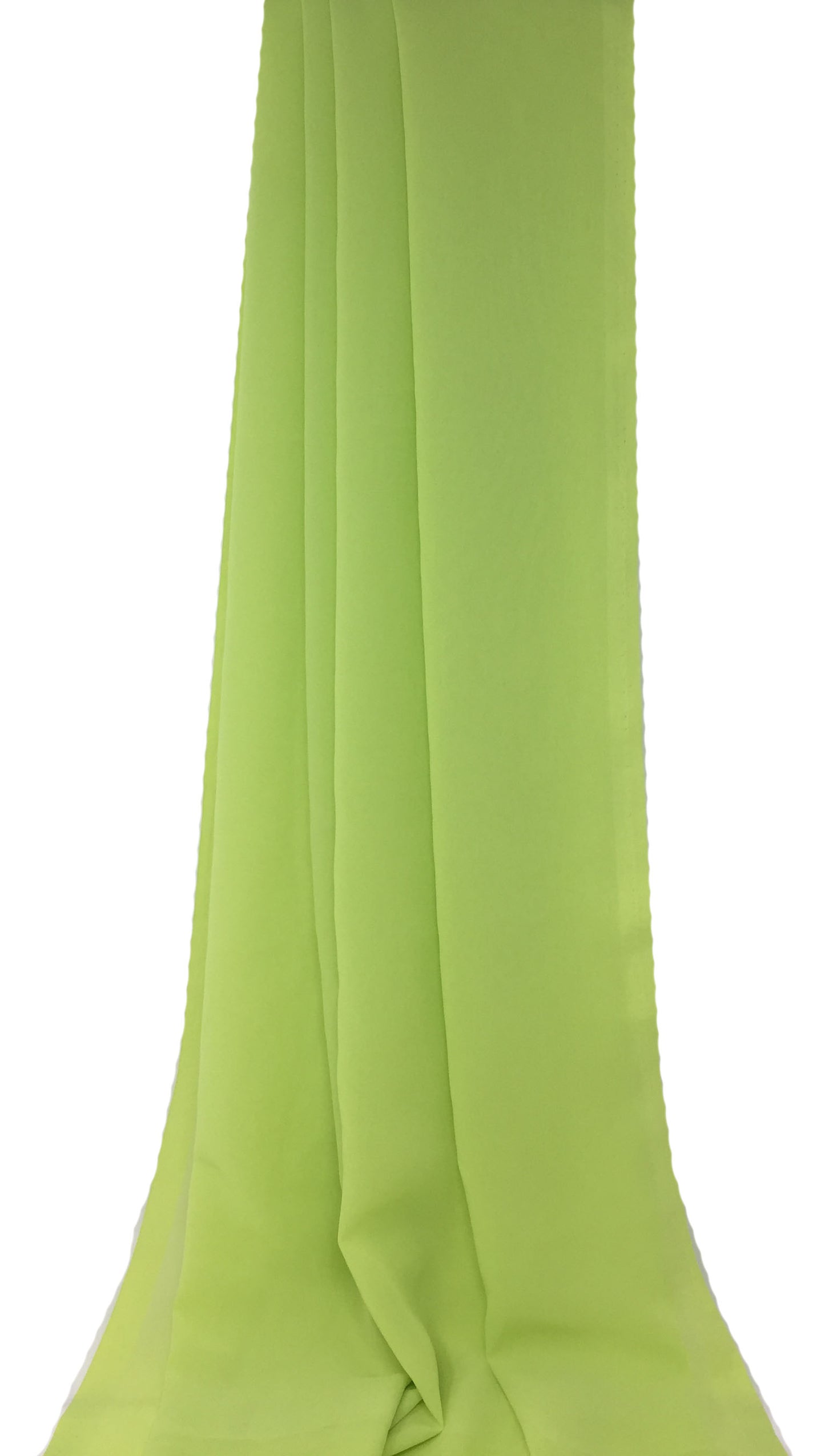 Mint Green Viscose Georgette Solid Fabric