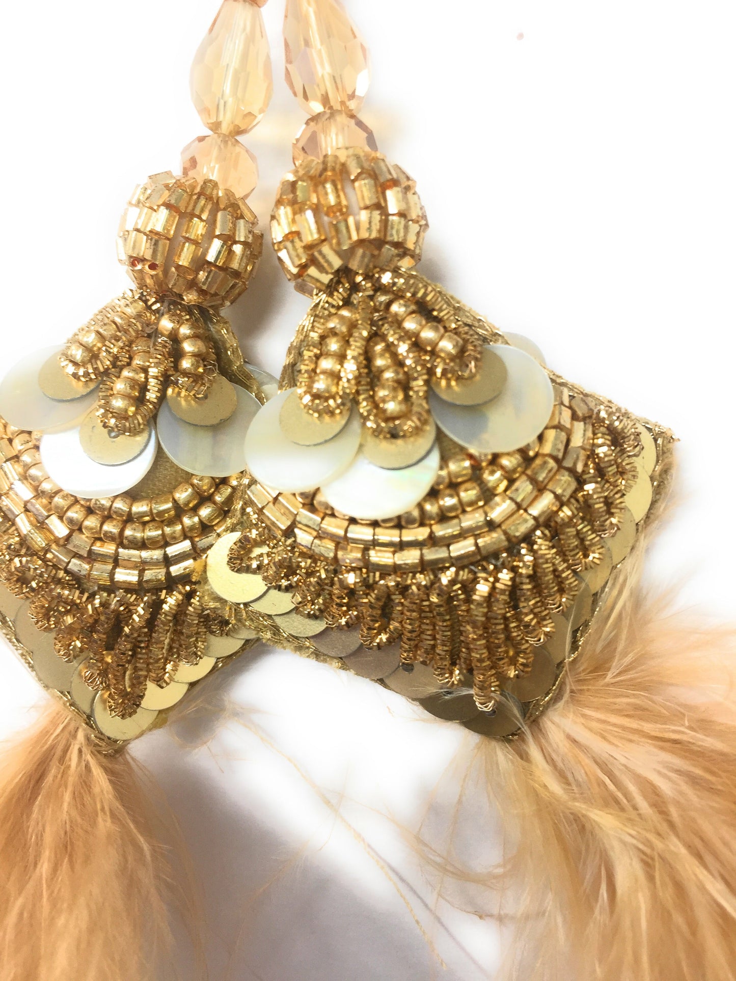 heavy latkan for bridal lehenga