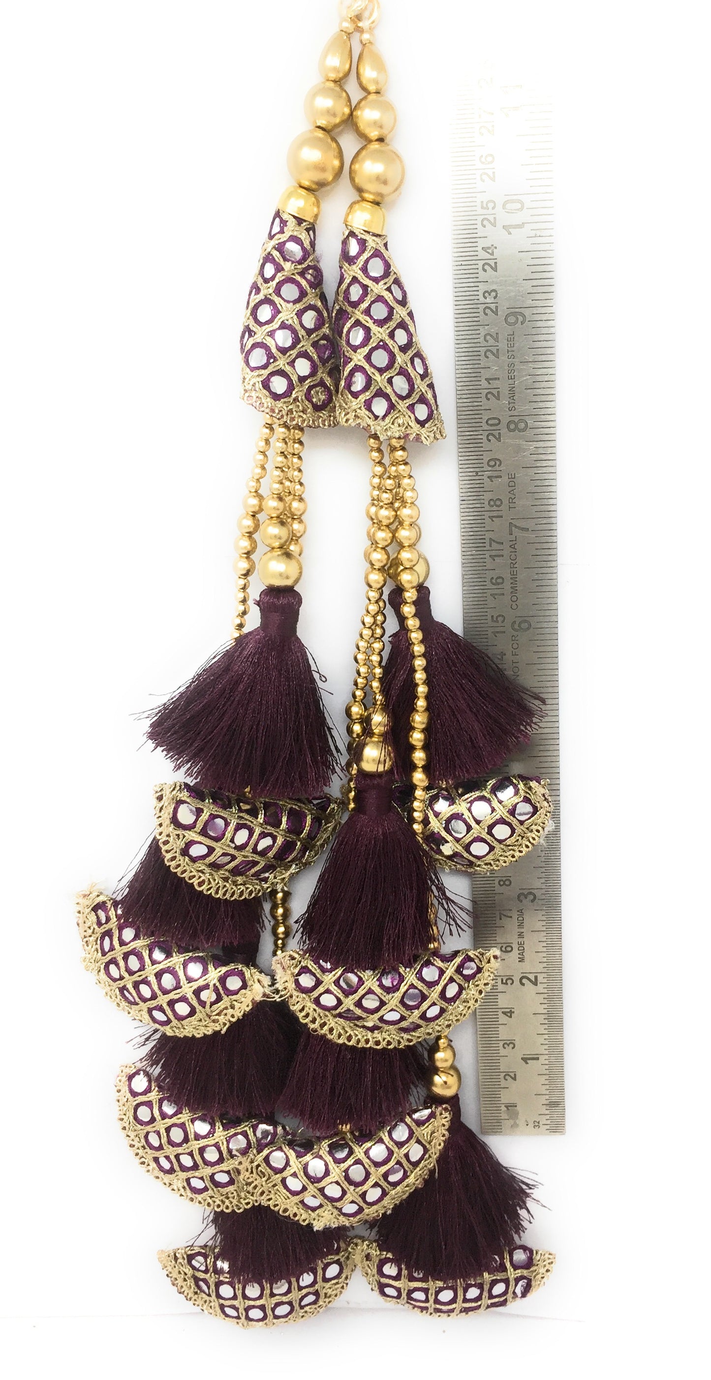 Wine homemade Lehanga latkan, Paper Mirror - Set of 2