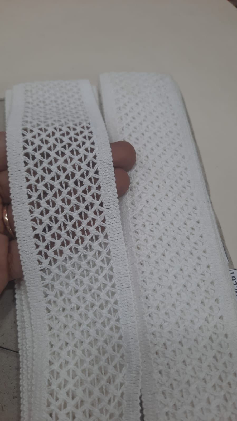 Crochet Borders In White Colour - 10 Meter Roll