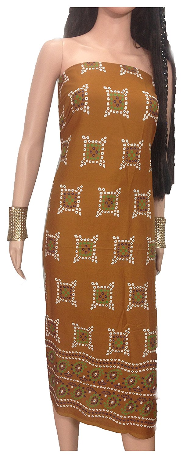 buy cotton fabric quilt by the yard by the meter by the bolt india supplier online brown bandhni