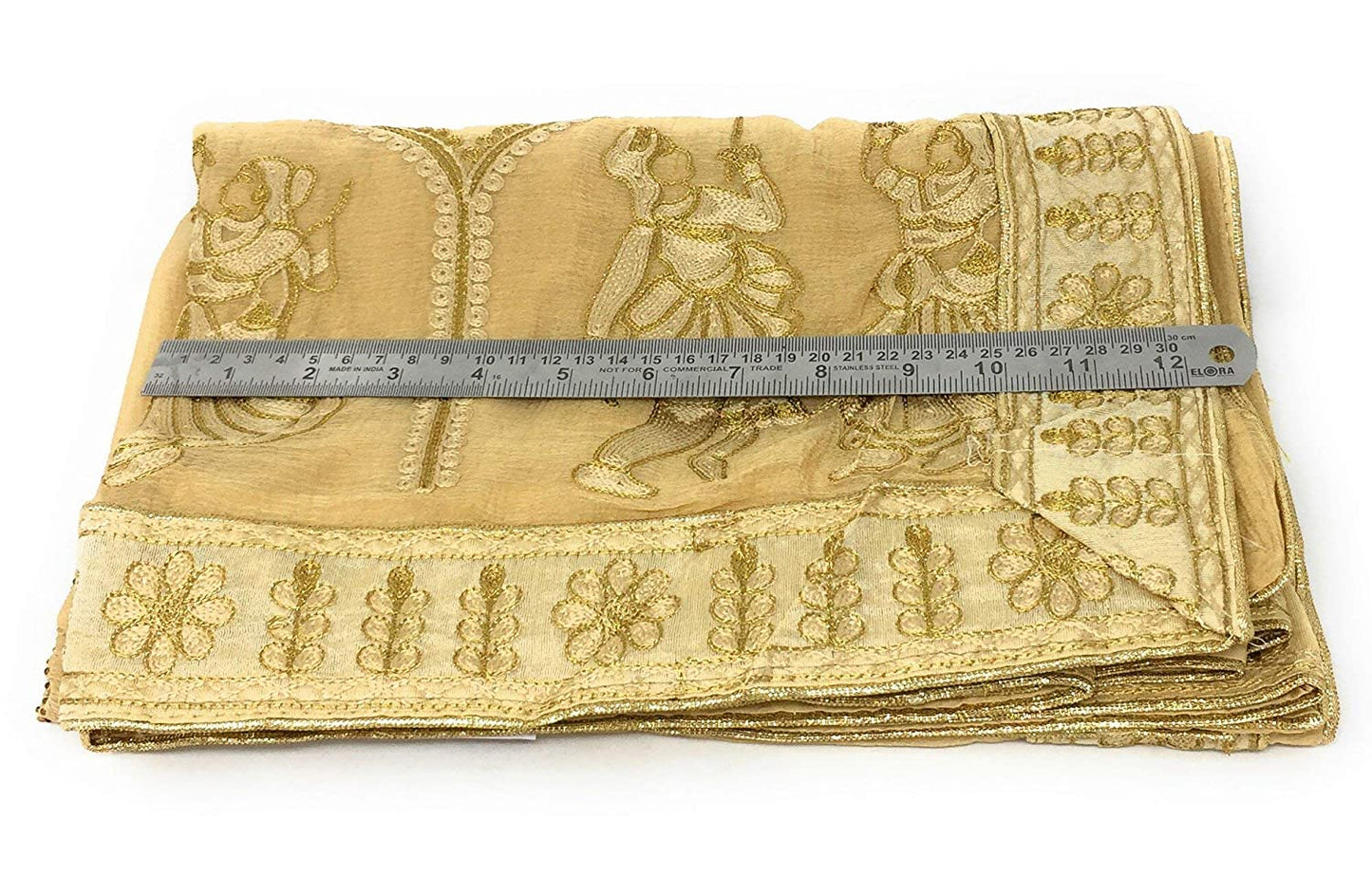golden chiffon dupatta