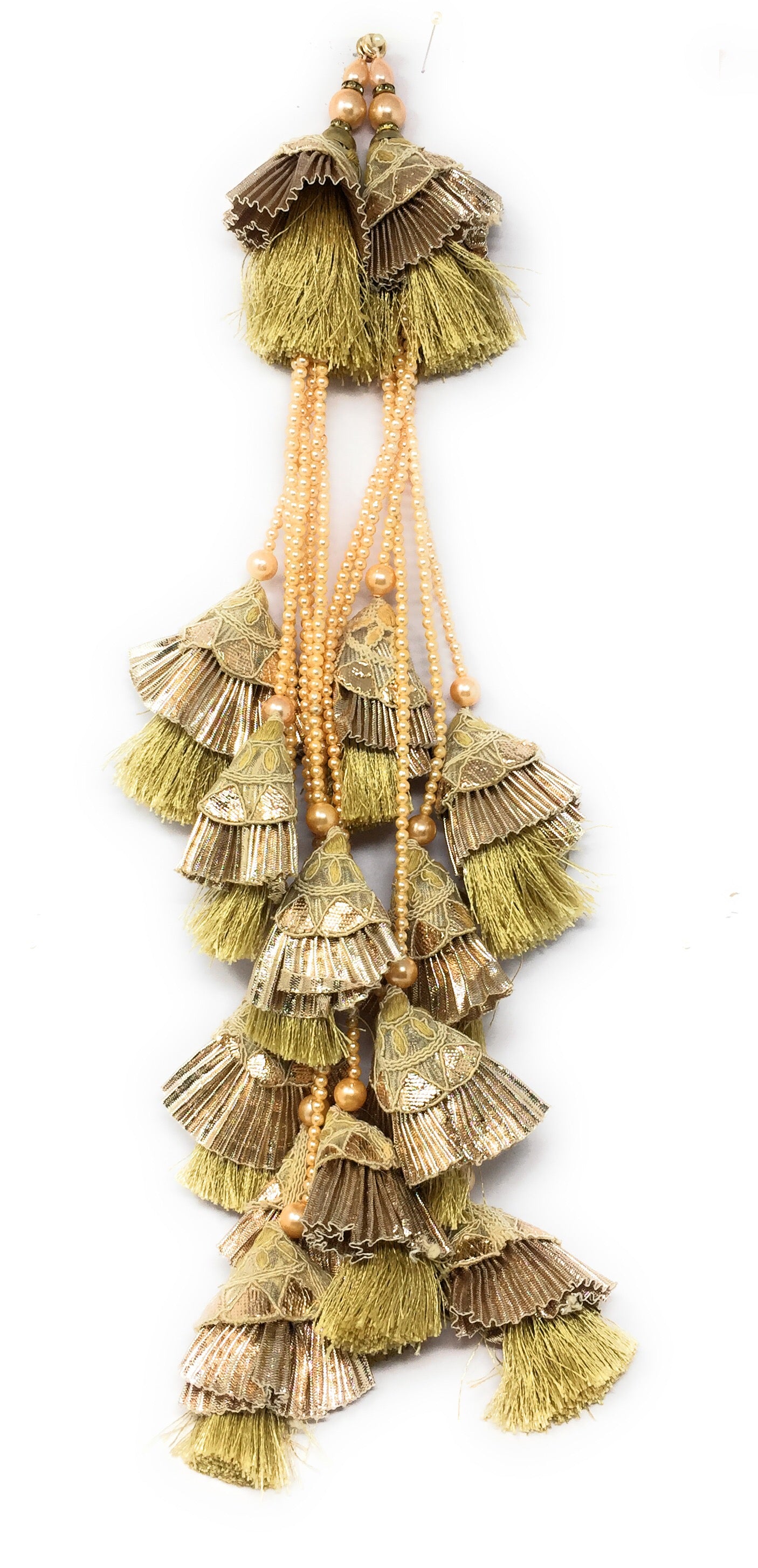 Tassels For Lehenga Beige - Set of 2