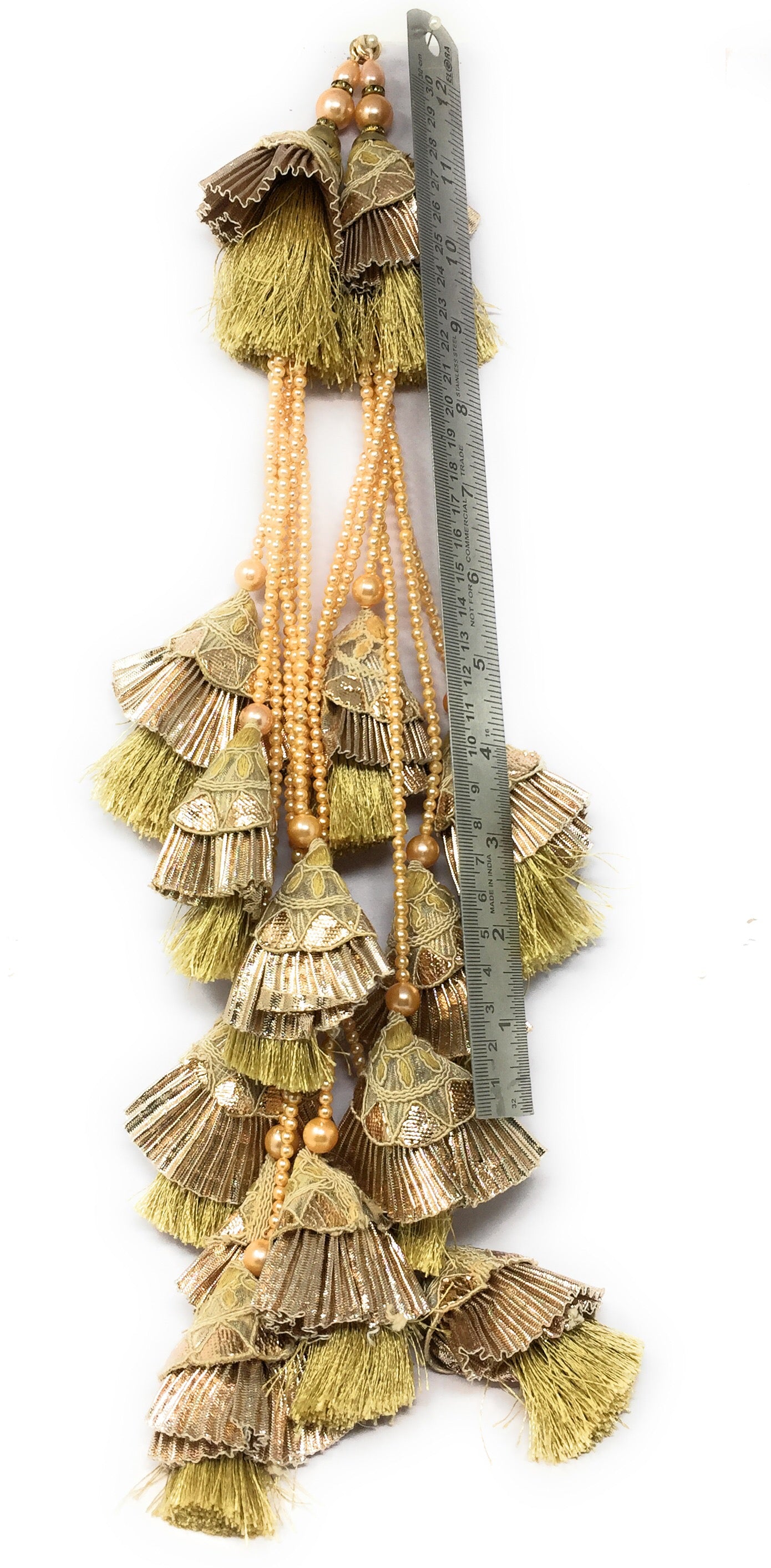 Tassels For Lehenga Beige - Set of 2