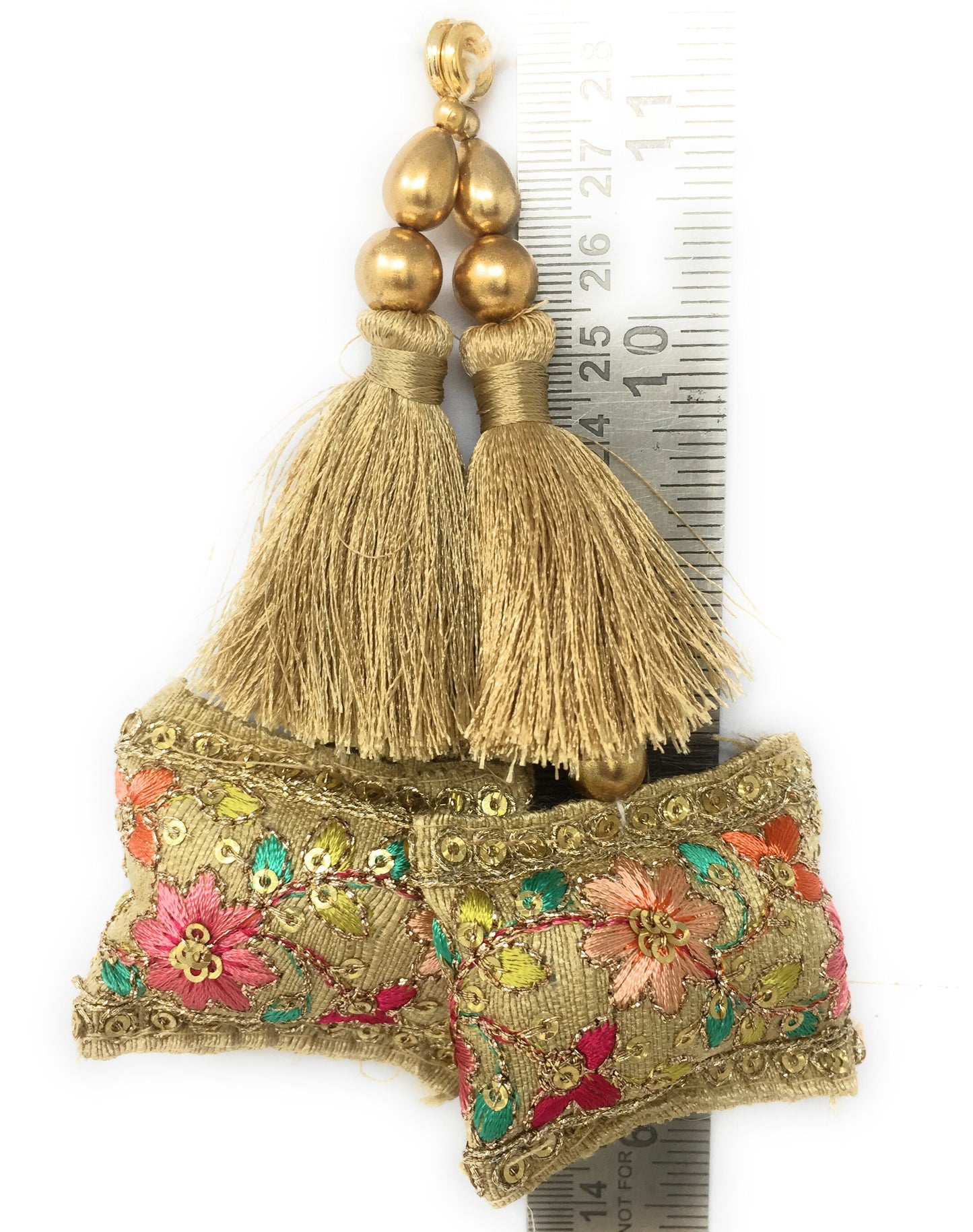 Beige fancy blouse latkan - Set of 2