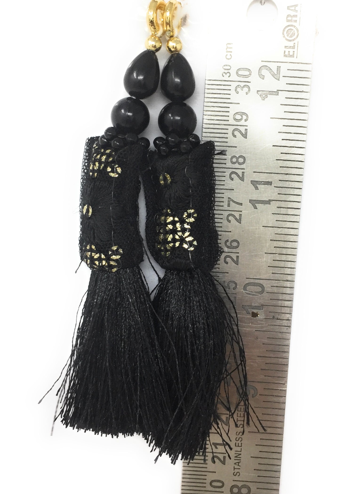 Black latkan blouse ki - Set of 2