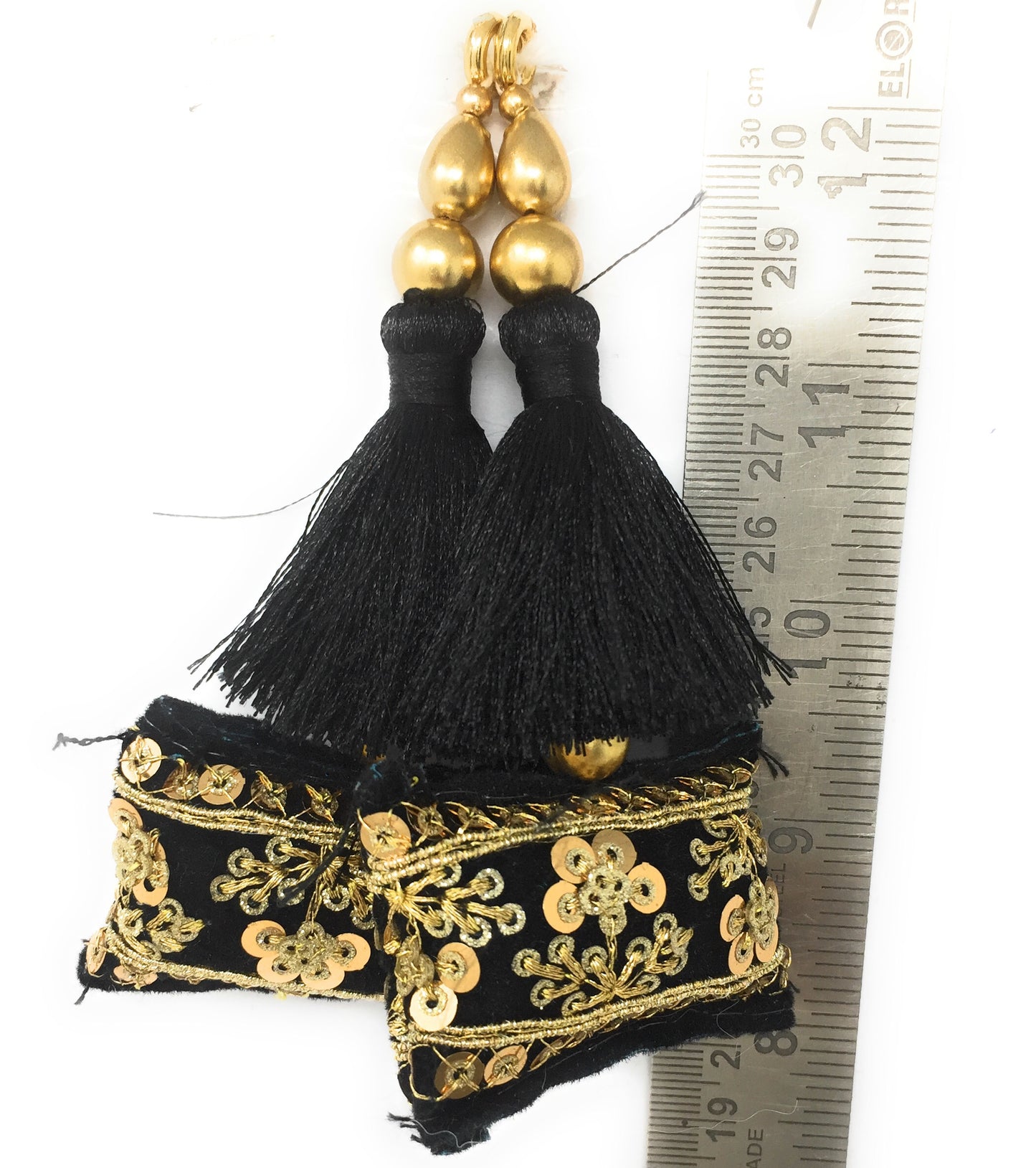 Black latkan in suit - Set of 2