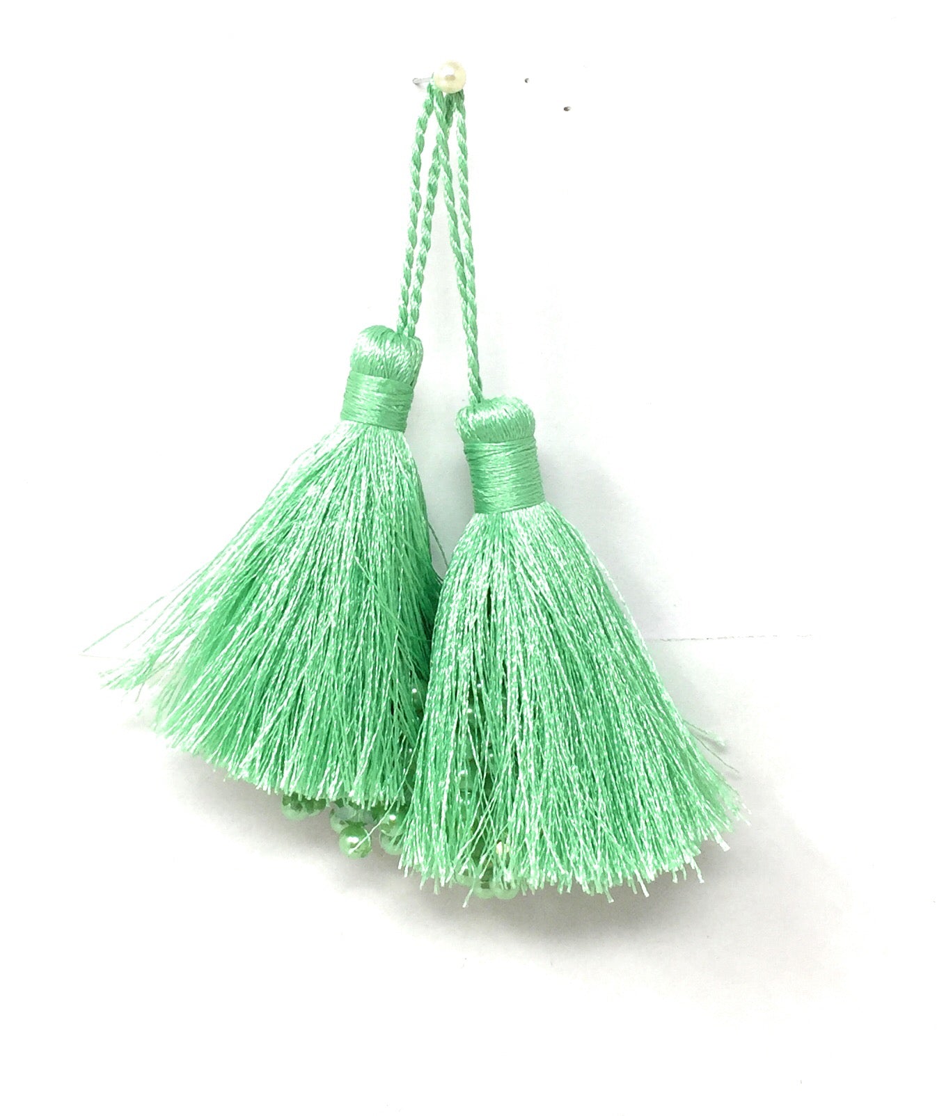 Small Blouse Tassel Pastel Green - Set of 2