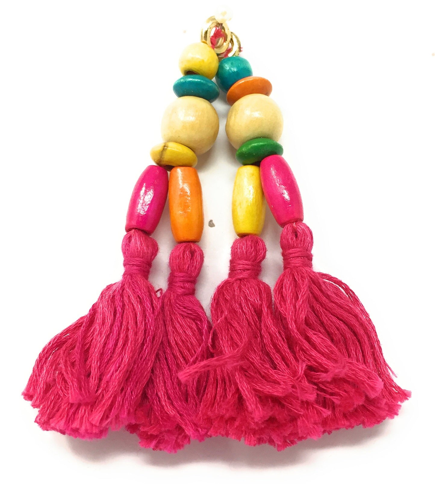 Pink Tassels For Lehenga - Set of 2