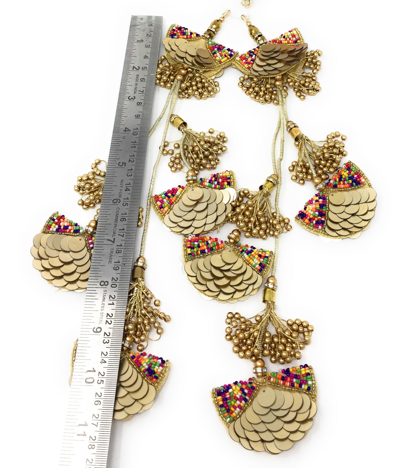 Gold Latkan Tassels - Set of 2