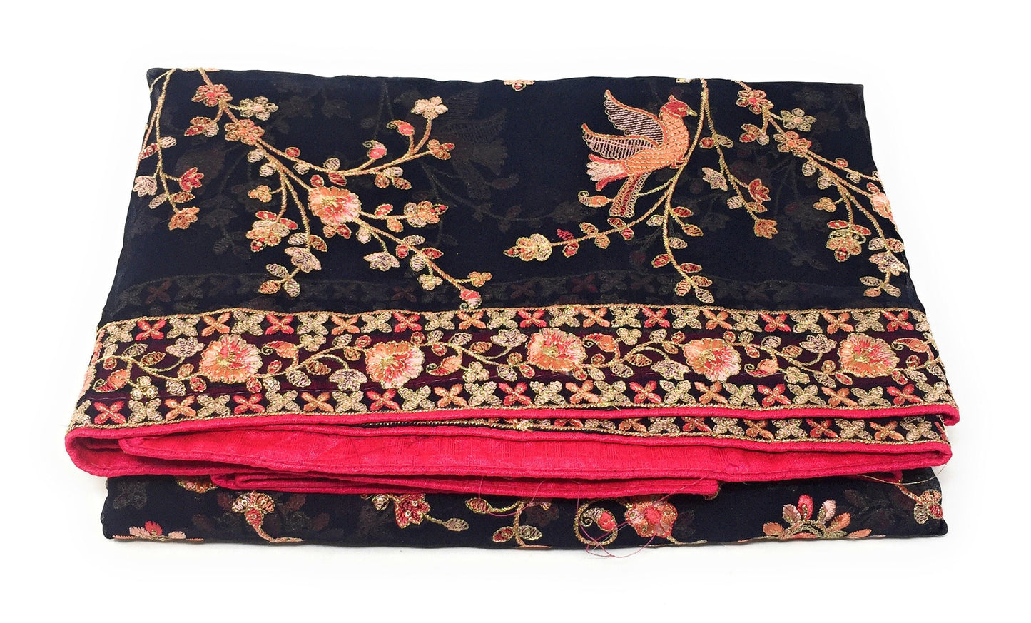Navy Blue Chiffon Dupatta