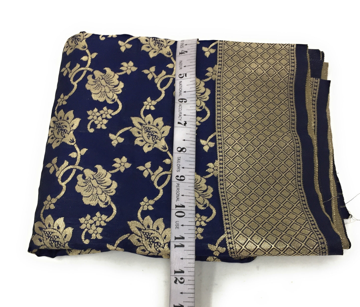 navy blue brocade dupatta