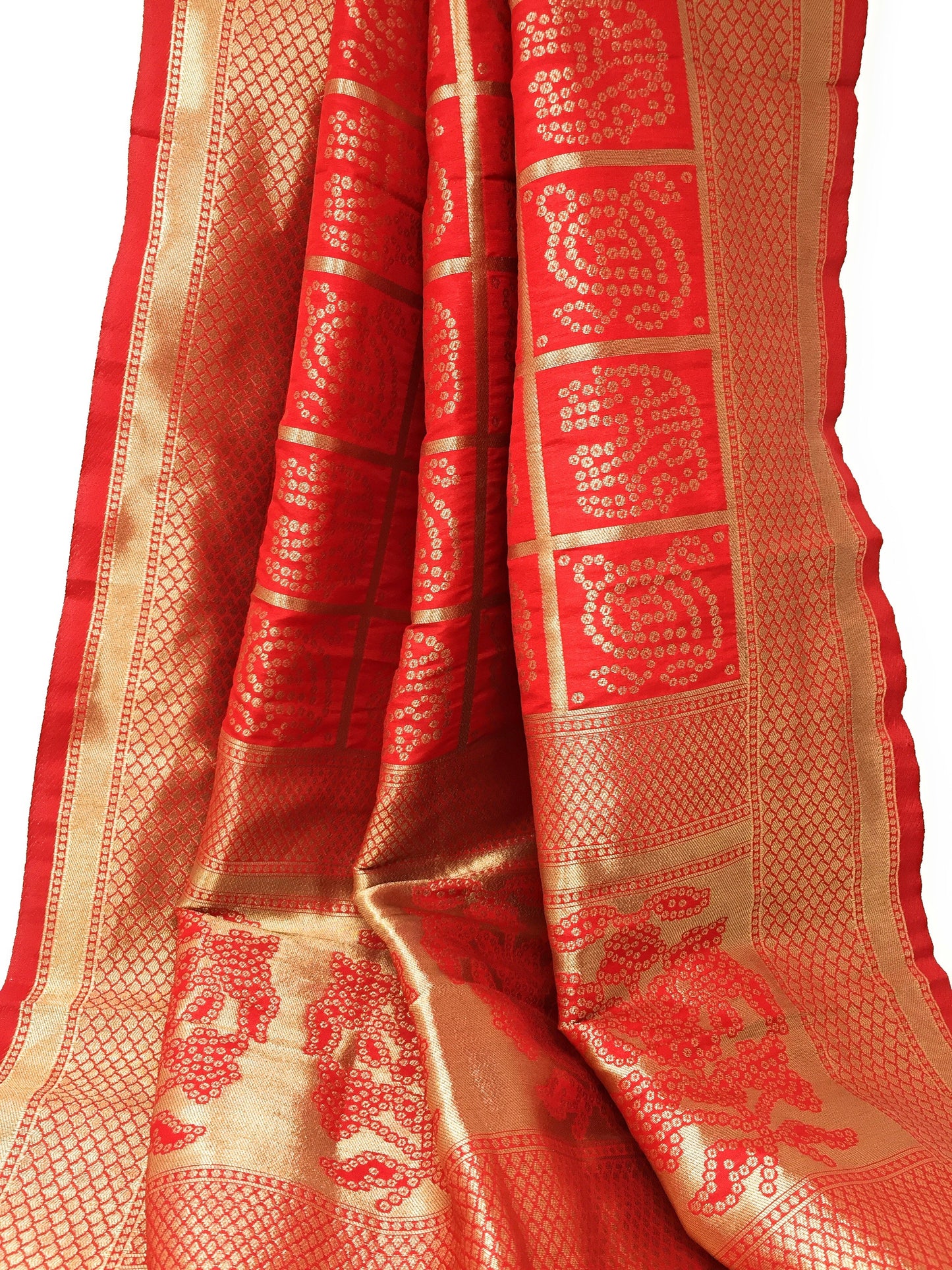 latest designer dupattas with Embroidery in Red