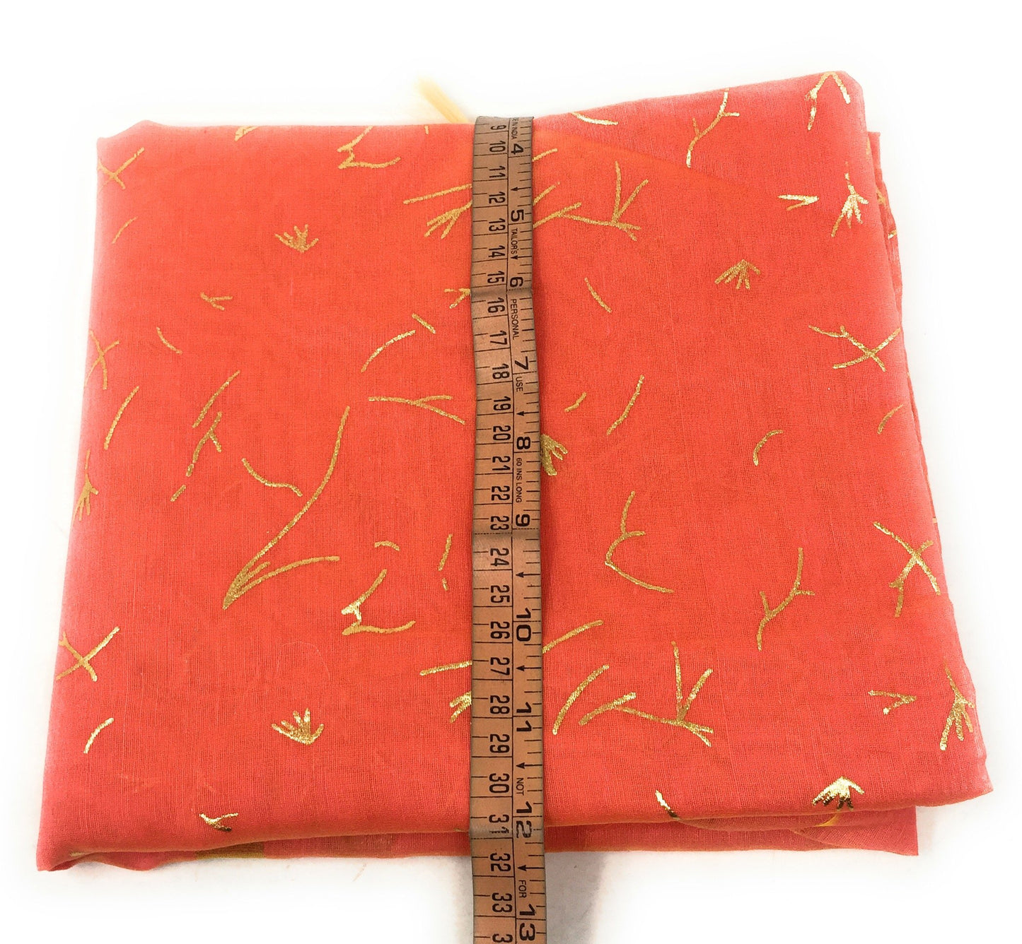 Chanderi Gold Print pink dupatta