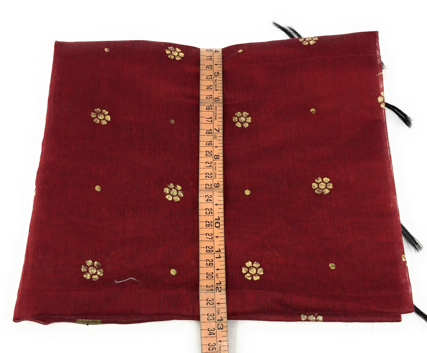 maroon chuni in Chanderi Fabric n Gold Print