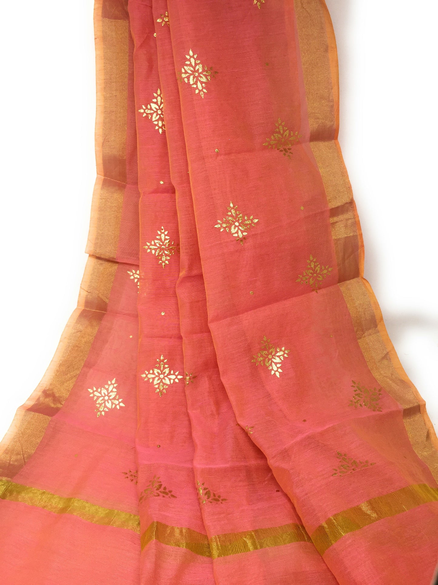 Pink Gold Dupatta Chunni