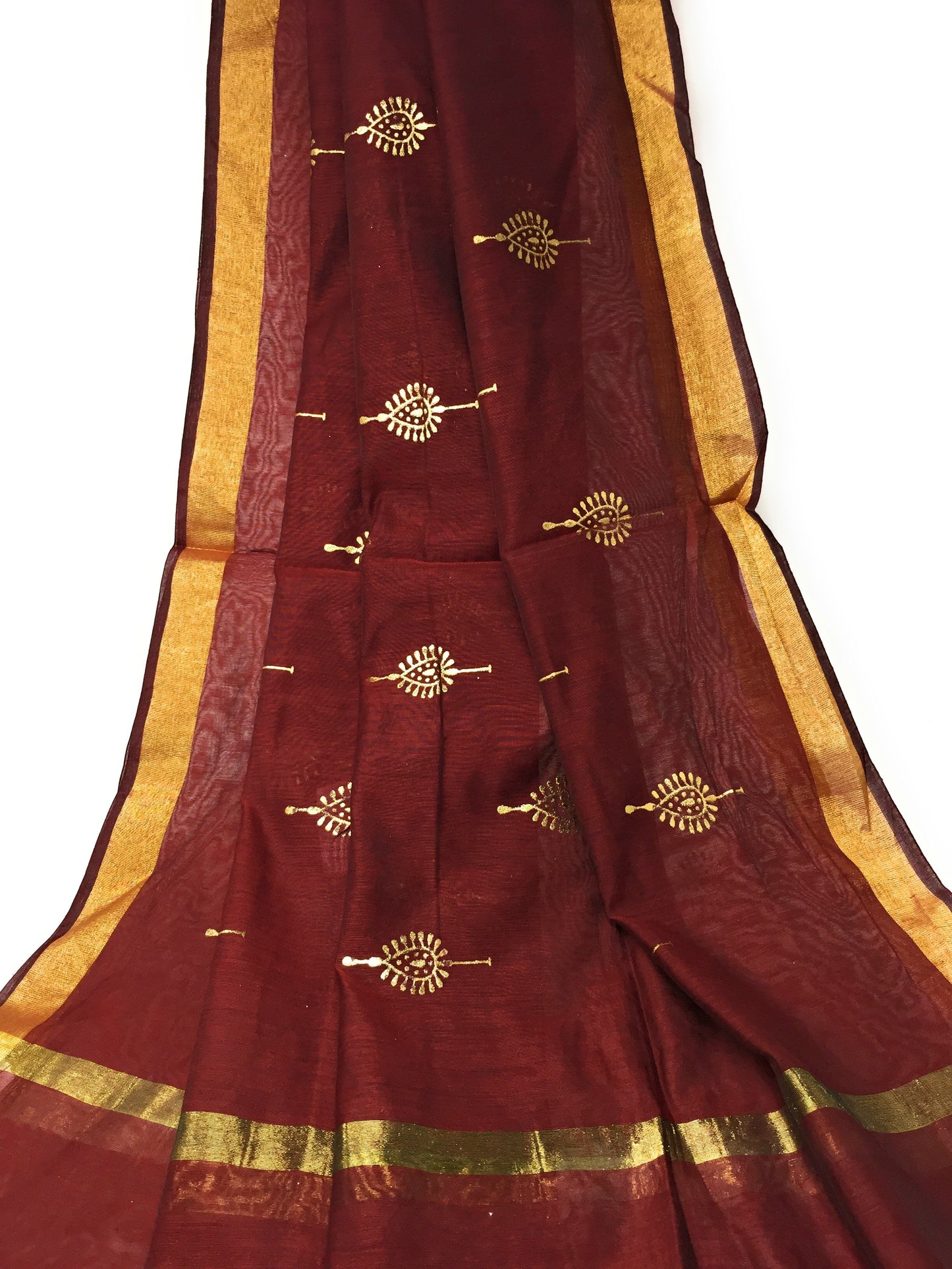 maroon Gold DUPATTA chunni