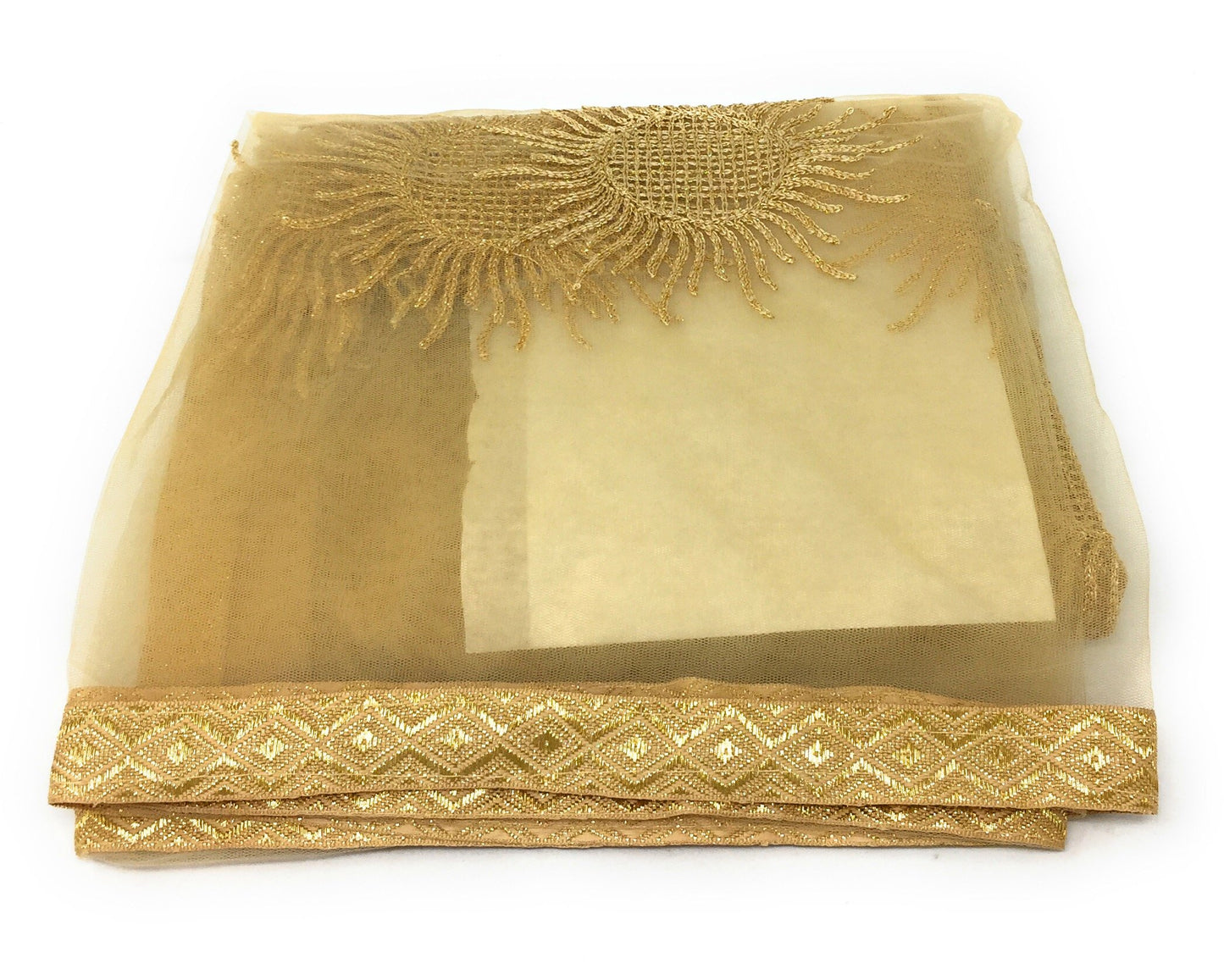 Gold Embroidered Dupatta
