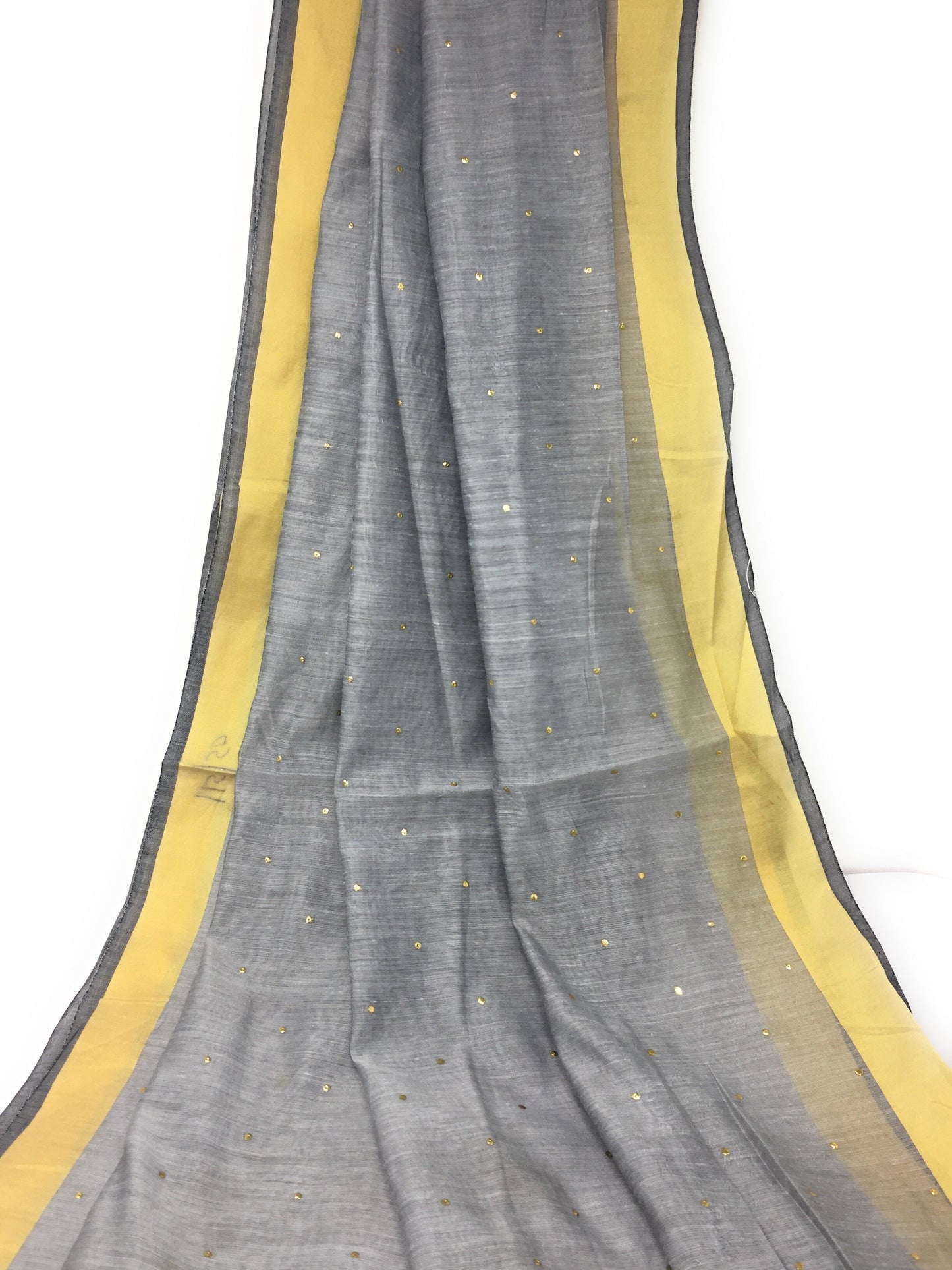 Grey Gold Dupatta Chunni
