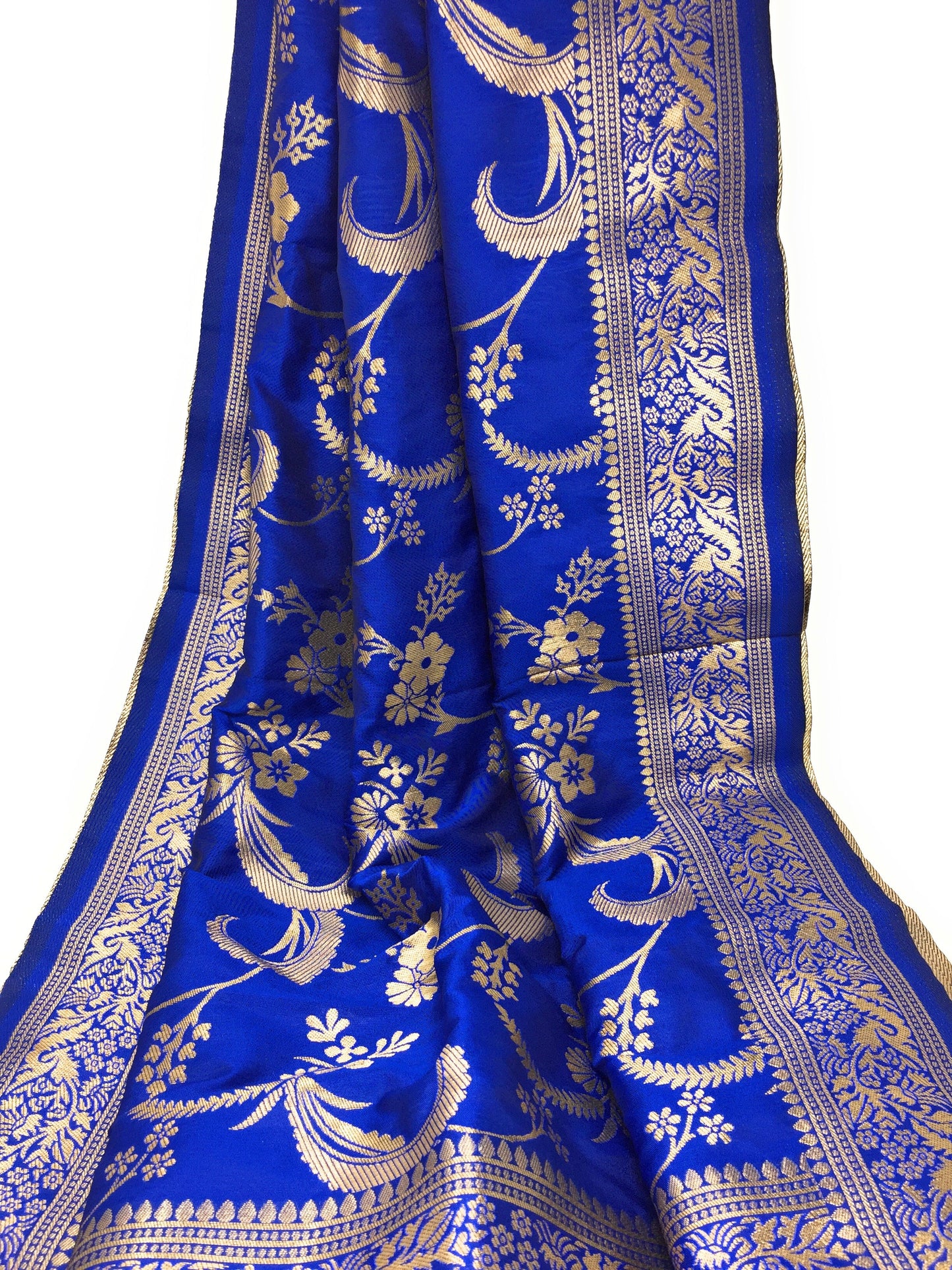 Royal Blue Latest Banarasi Dupatta