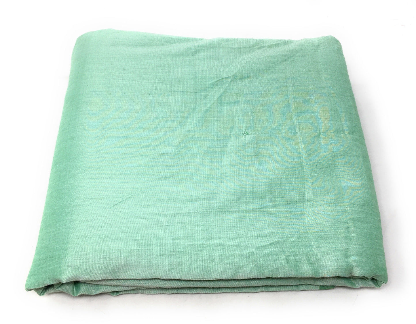 Cotton Silk Sea Green Solids Fabric Material - By Meter