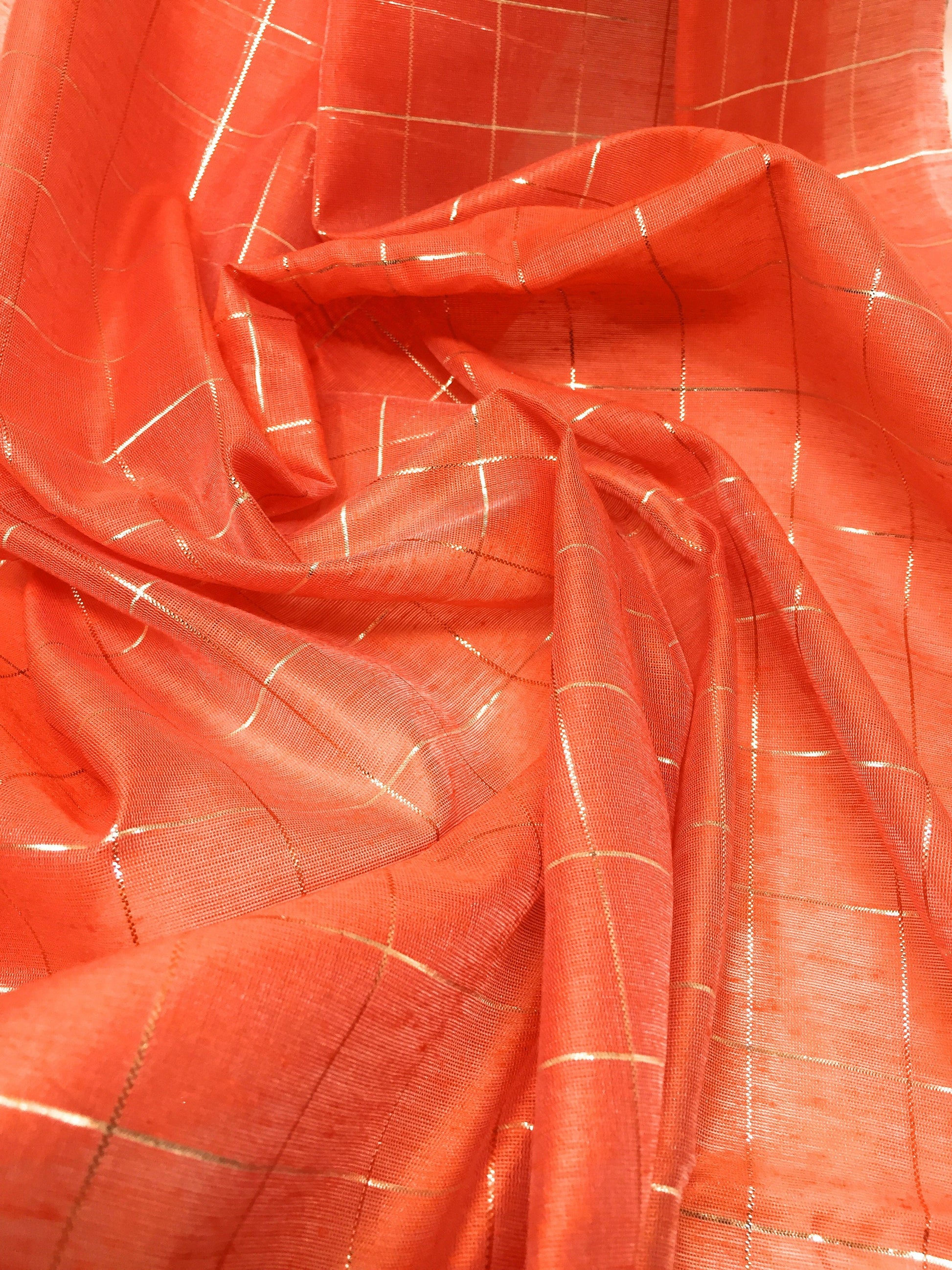 Polyester Dark Peach sewing Material