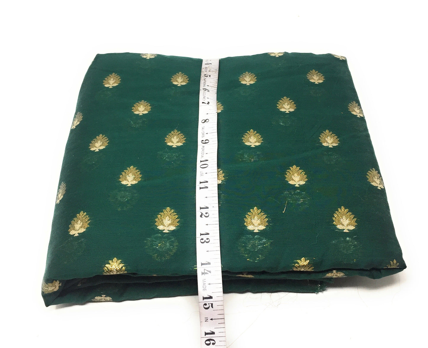 Bottle Green Chanderi Dress Material