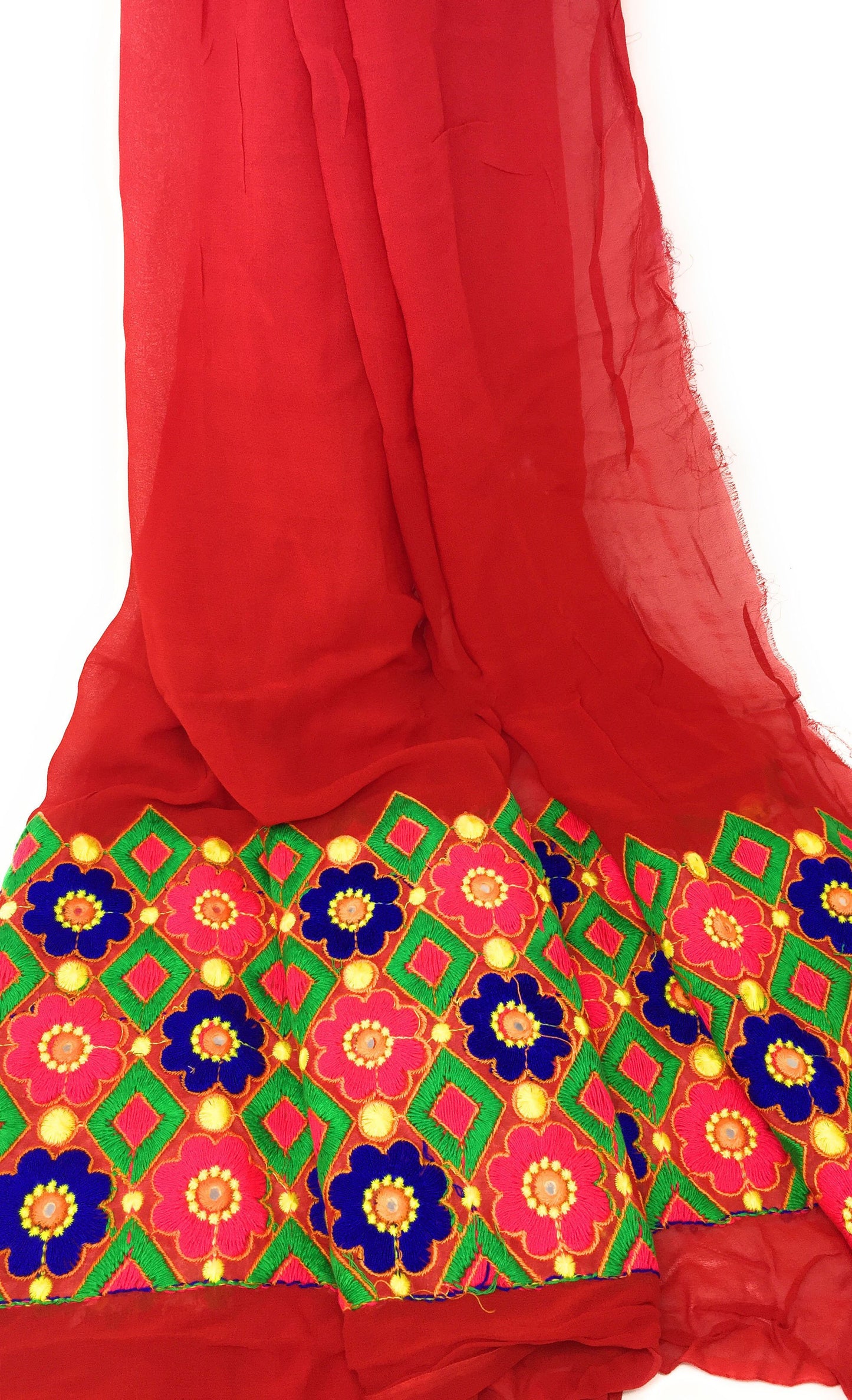 Georgette Embroidery Fabric Material