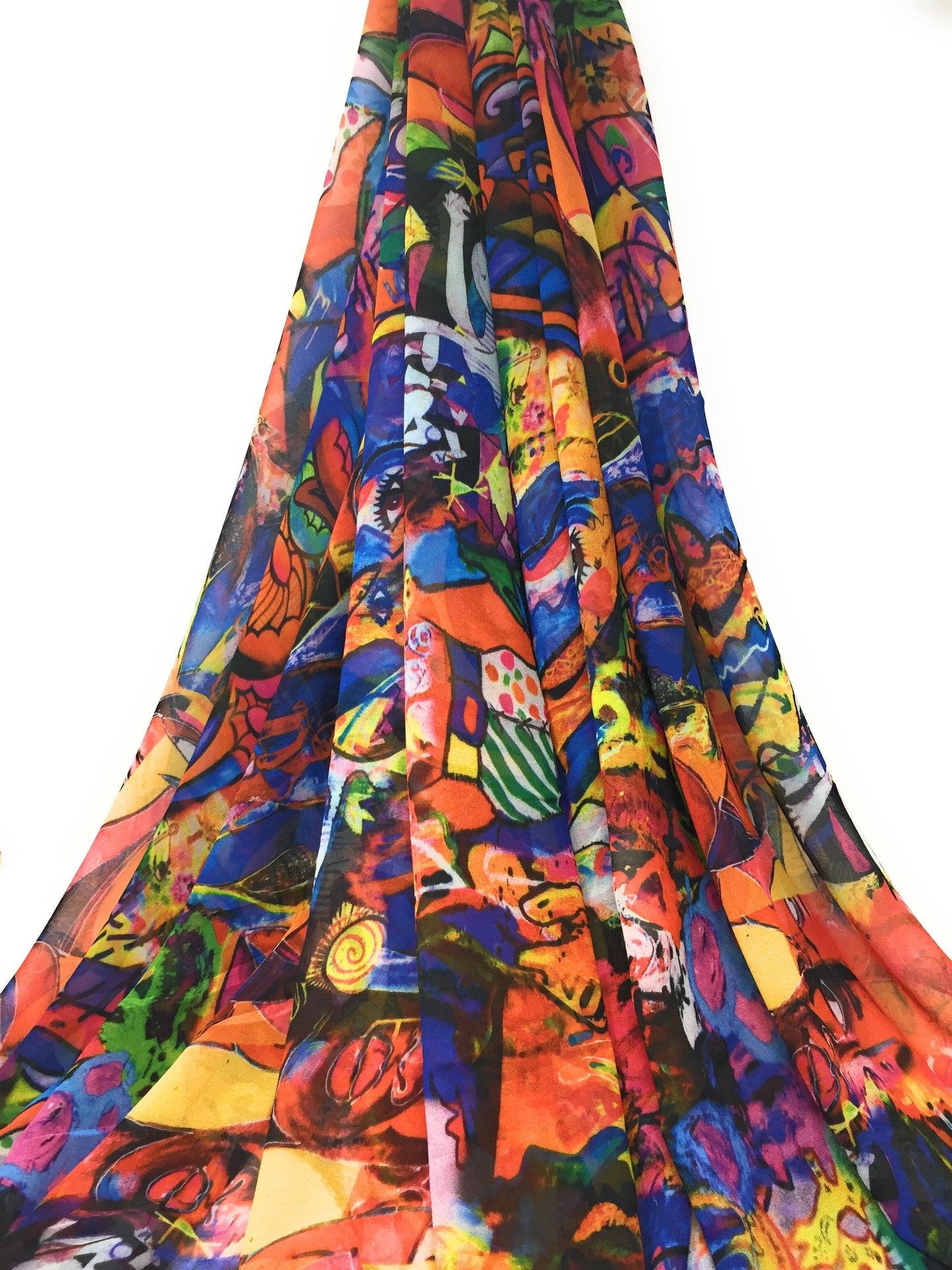 printed georgette fabric
