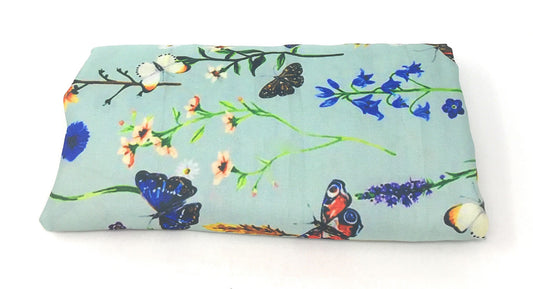 Multicolour Light Green Indian Print Modal Satin Fabric