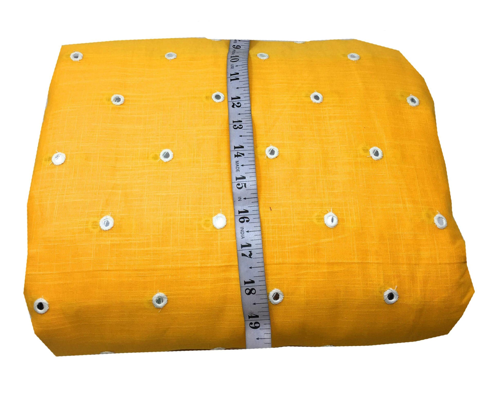 mirror work cotton fabric