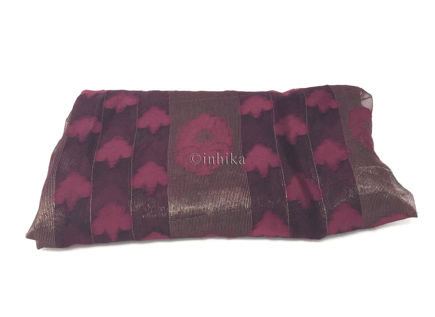 dark magenta brocade fabric
