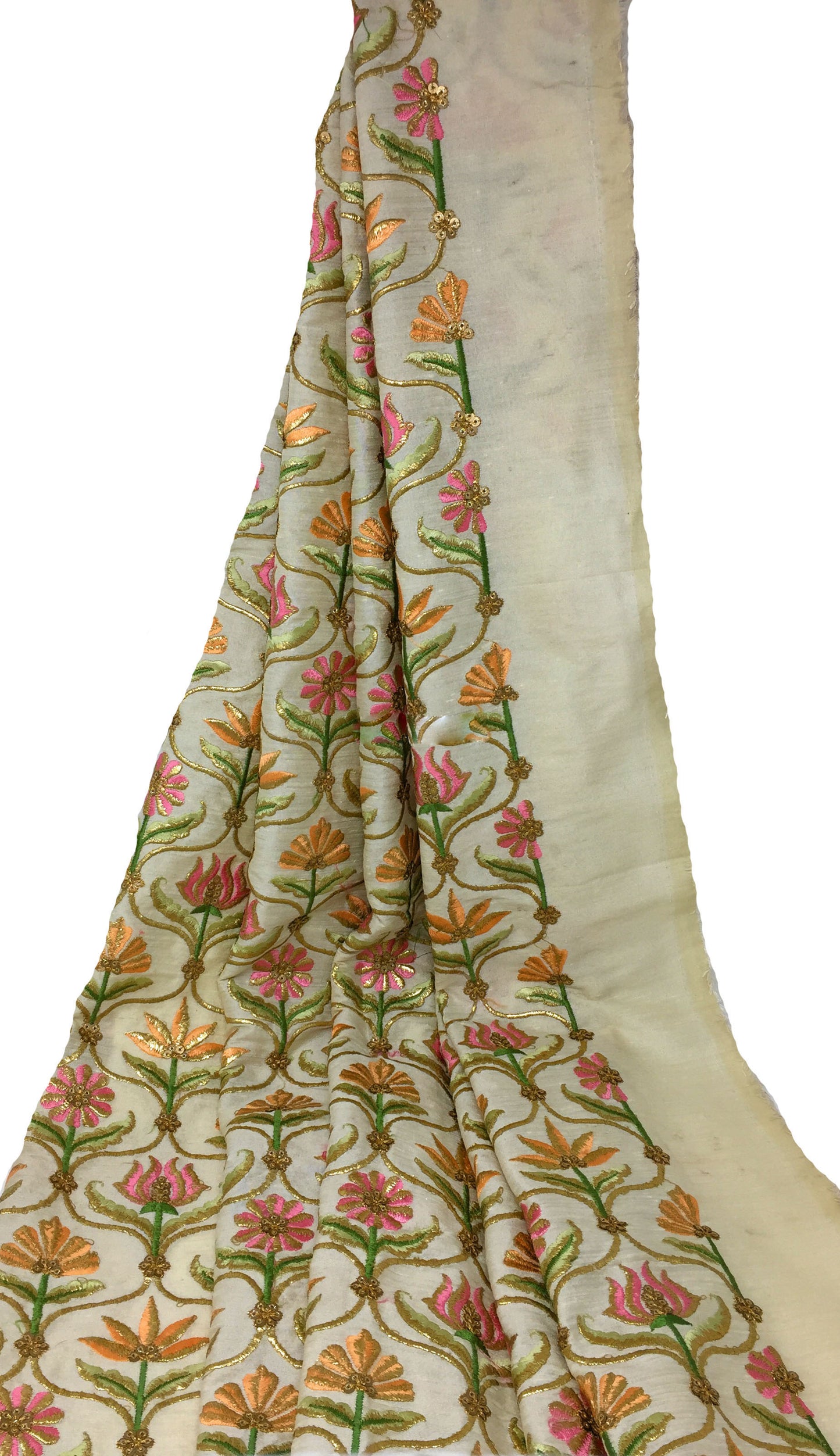 Multicolour Embroidery Cotton Fabric