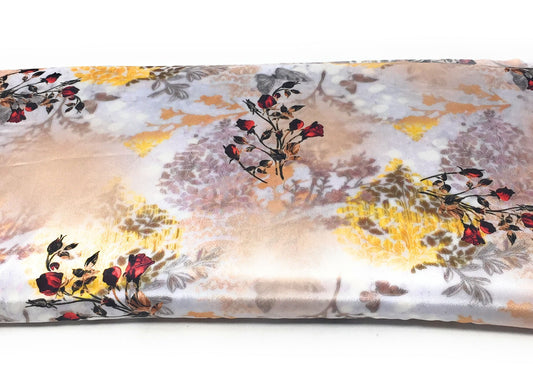 Multicolour Multi Indian Print Modal Satin Fabric